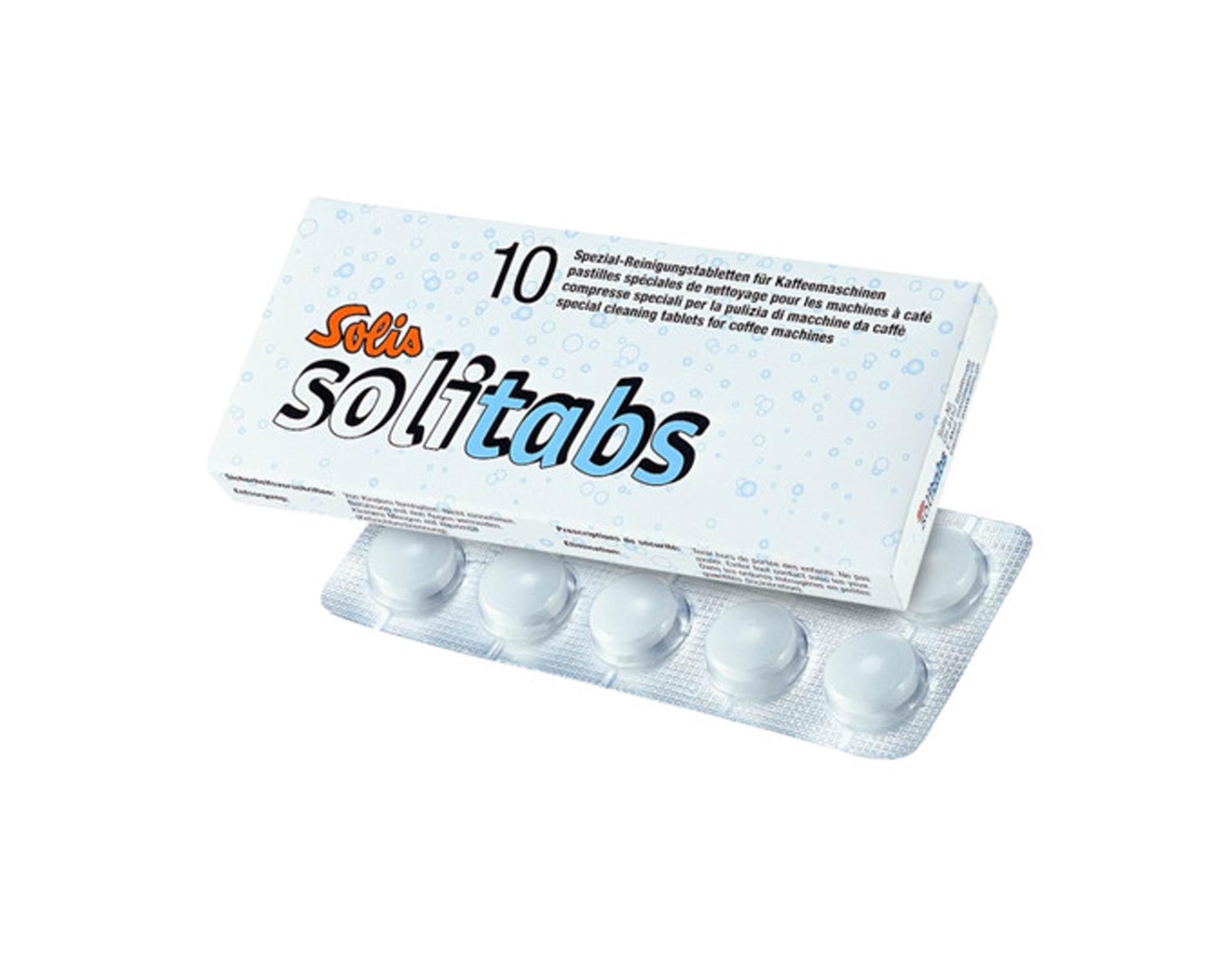 Solis Reinigungstabletten (10 Stück) für gründliche Pflege Ihrer Solis Kaffeemaschine. Entfernen Sie Kaffeerückstände und genießen Sie aromatischen Kaffee!