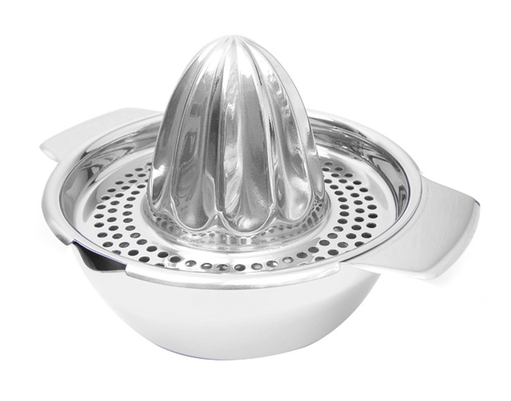 EVA Zitruspresse Inox ø 16 cm: Hochwertige Edelstahl-Presse für maximale Saftausbeute. Ideal für frischen Saft, leicht zu reinigen und platzsparend.