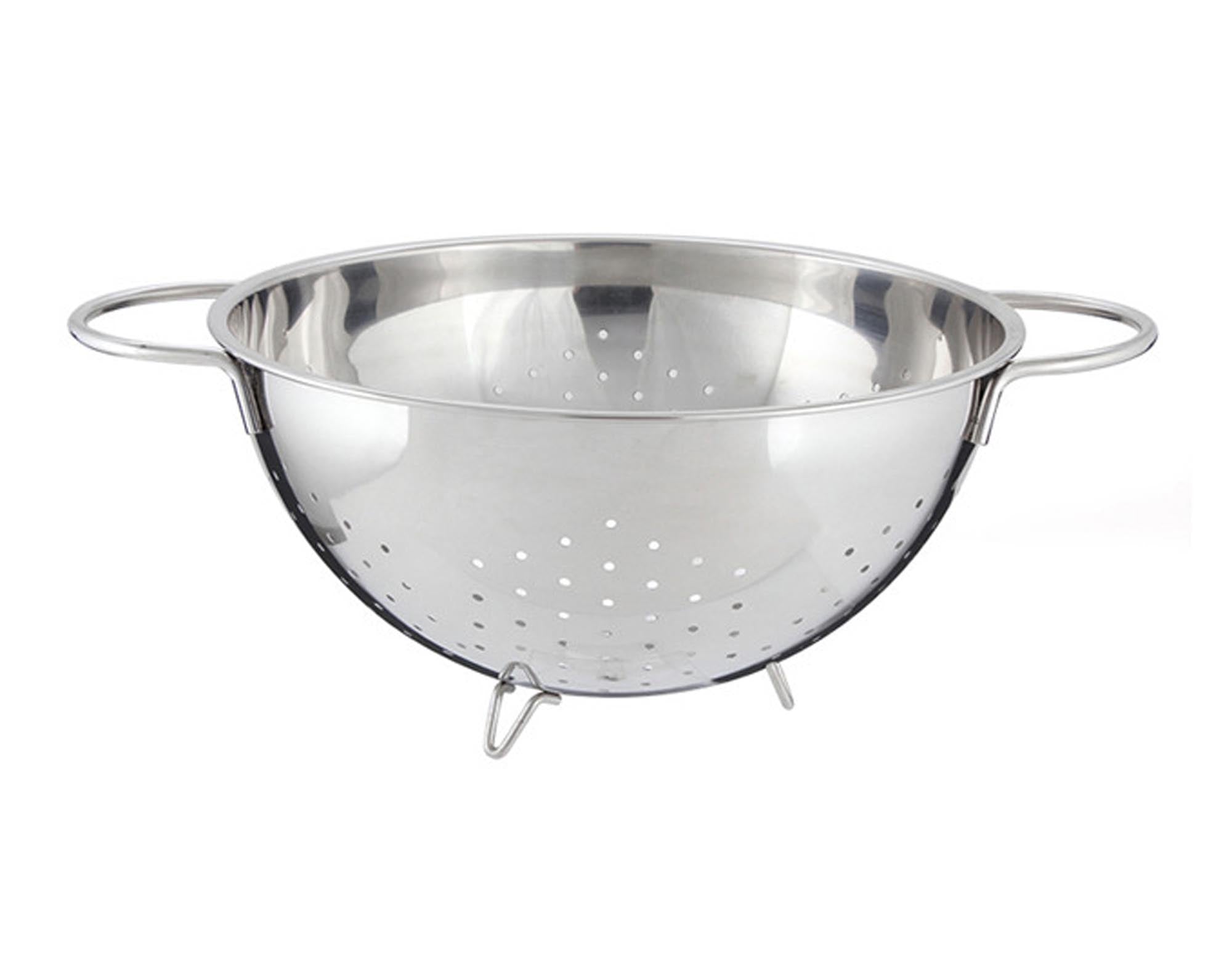 EVA Salatsieb Inox ø 20 cm: Hochwertiges, rostfreies Edelstahl-Salatsieb für frische Salate, Obst und Gemüse. Leicht zu reinigen, langlebig und elegant.