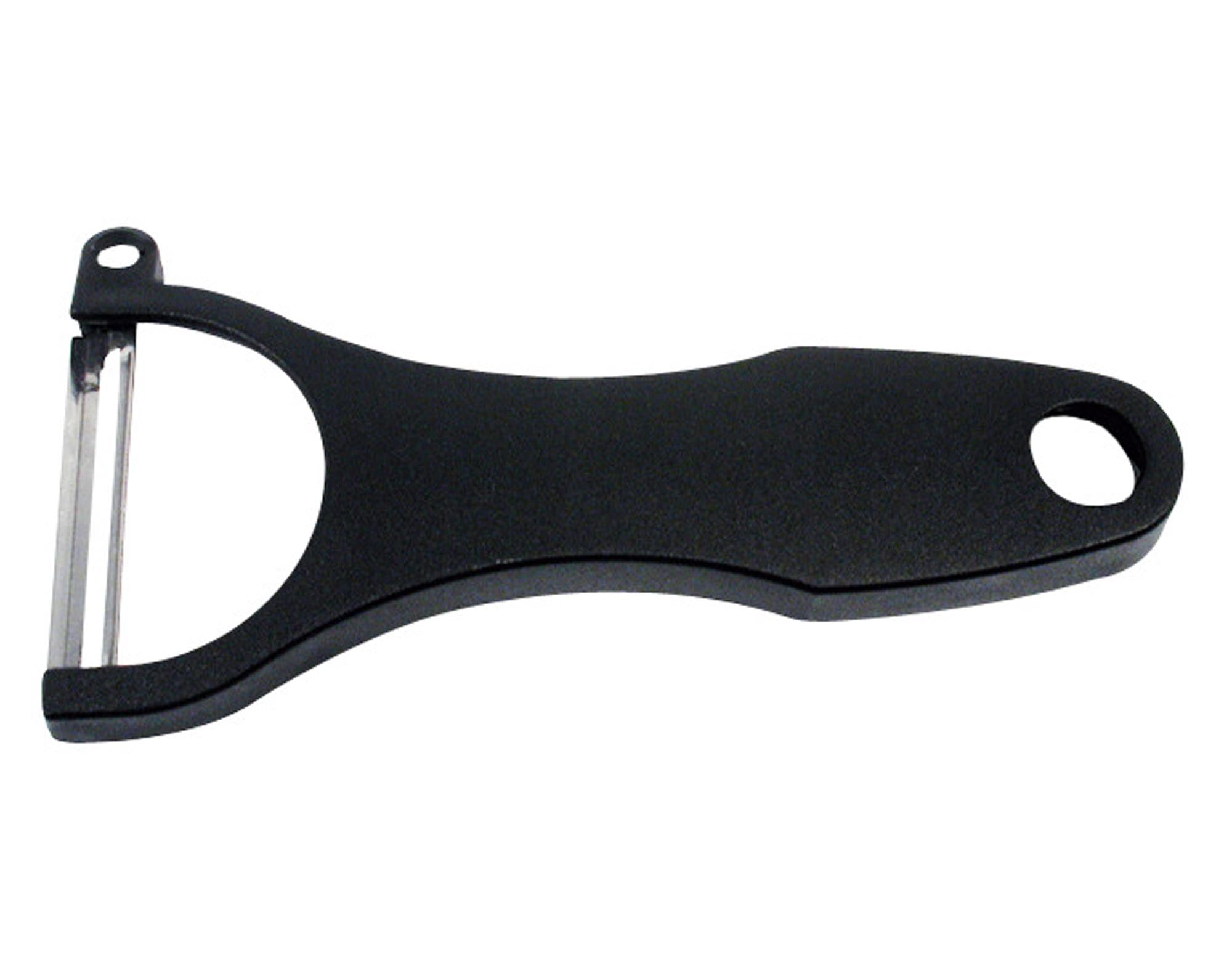 Entdecken Sie den KISAG Spargelschäler in elegantem Schwarz – der perfekte Küchenhelfer für schnelles, präzises Schälen von Spargel und Gemüse!