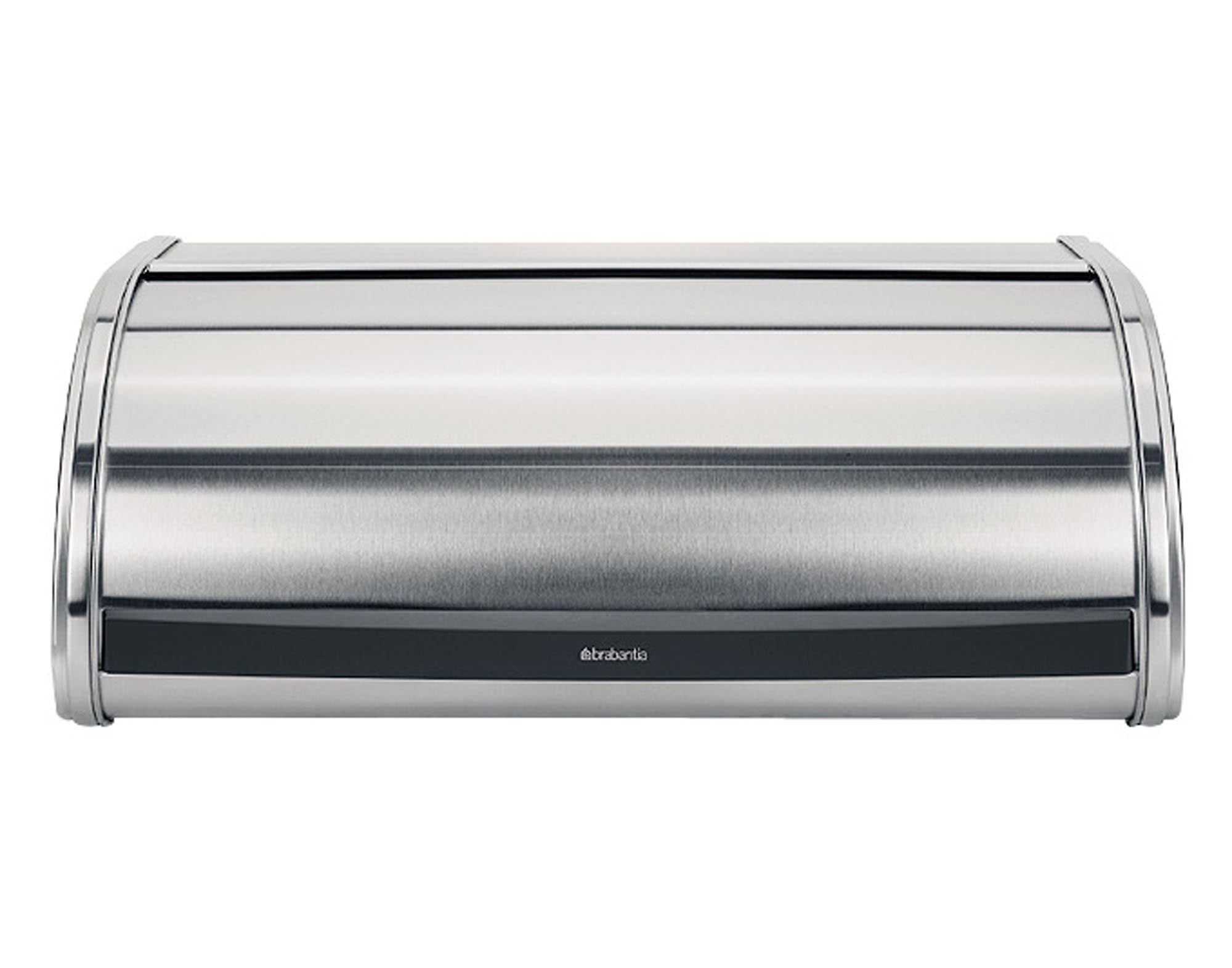 Entdecken Sie den BRABANTIA Rollbrotkasten aus hochwertigem Stahl. Stilvoll, funktional und ideal für die Aufbewahrung von Brot und Backwaren.