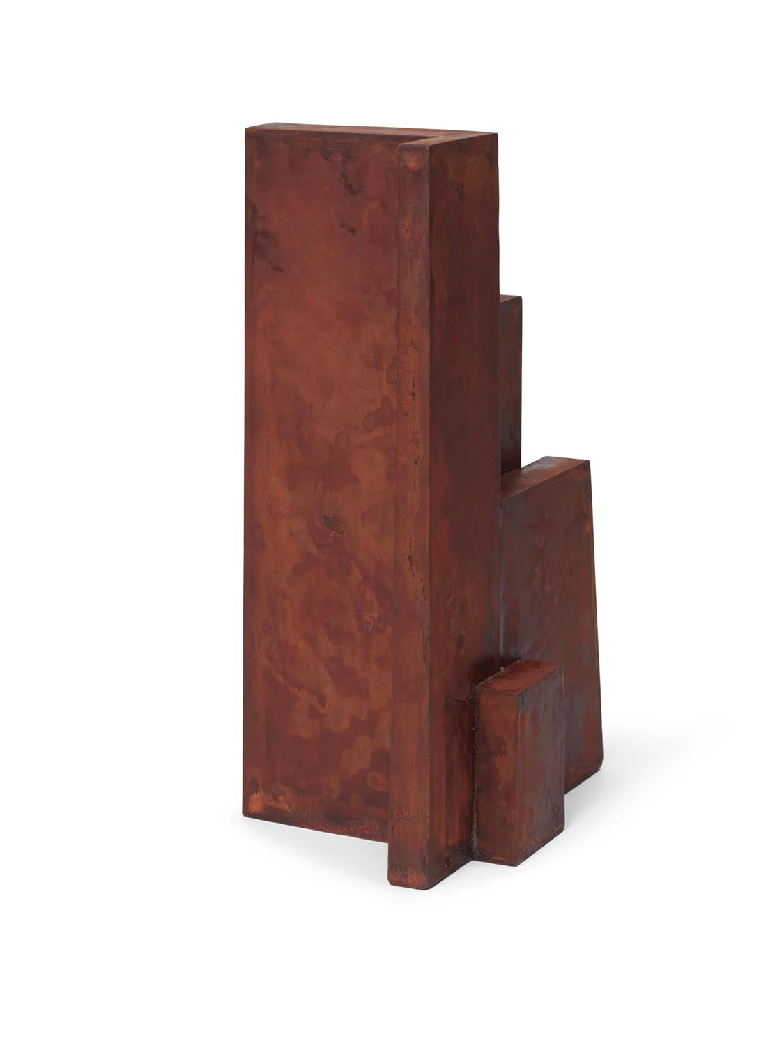 Aperture Sculpture: Kunstvolle Eisenform für moderne Inneneinrichtung.