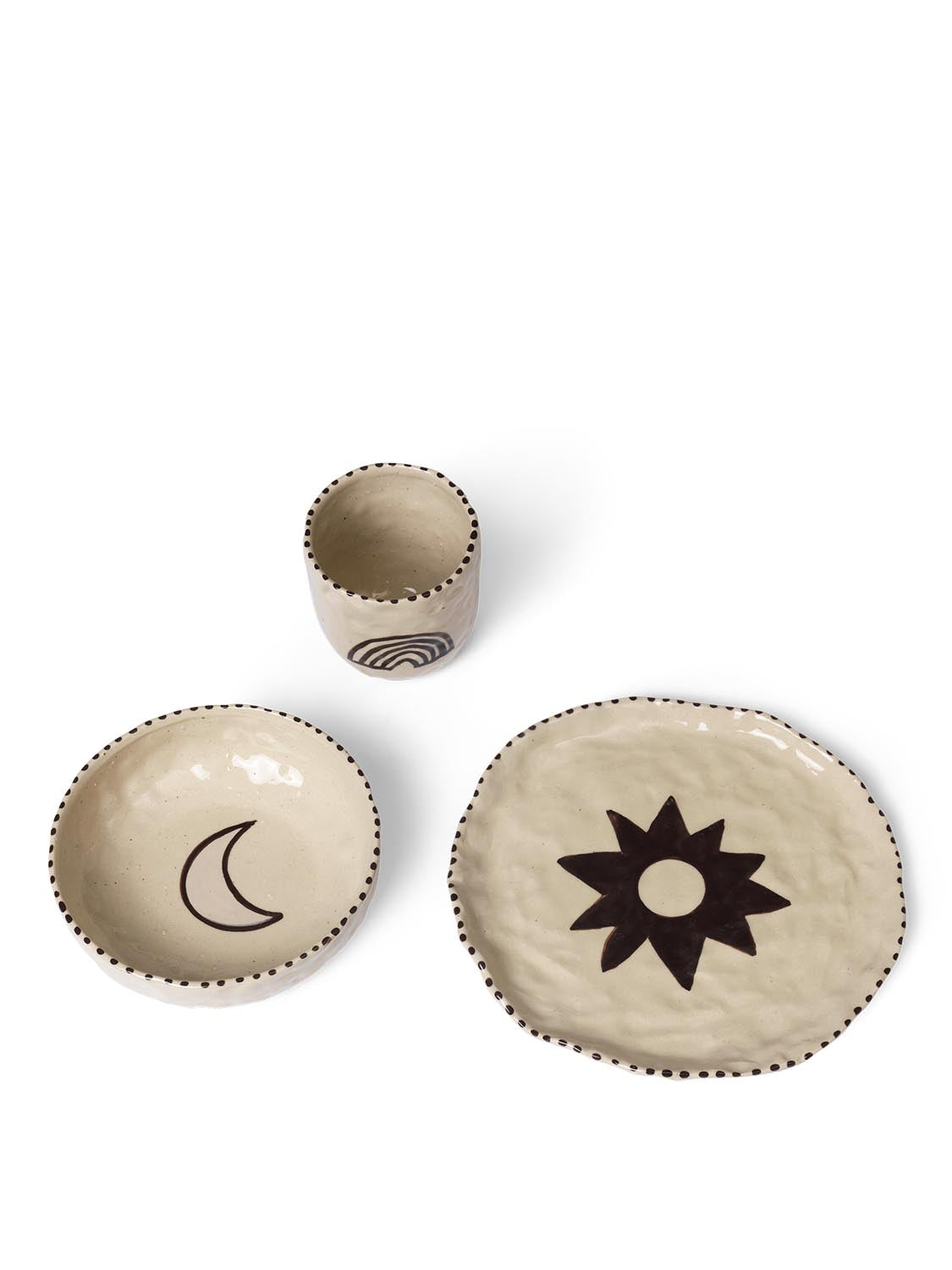 Naive Ceramic Set: Skandinavisches Design für Ihren Esstisch.