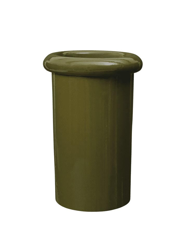 Rollo Pflanzentopf in Moosgrün präsentiert im Onlineshop von KAQTU Design AG. Pflanzentopf Outdoor ist von Ferm Living