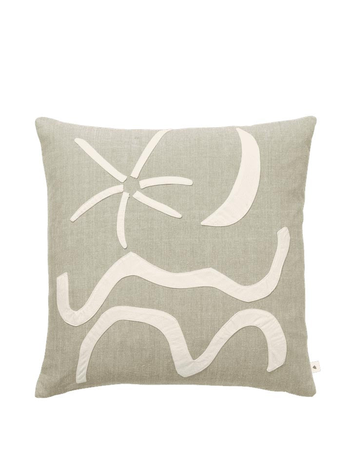 Kove Applique Kissen in Elm Green präsentiert im Onlineshop von KAQTU Design AG. Deko Kissen ist von Ferm Living