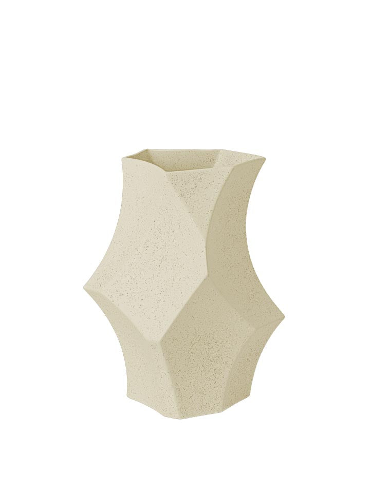 Cueva Vase H26 in Cremeweiss präsentiert im Onlineshop von KAQTU Design AG. Vase ist von Ferm Living