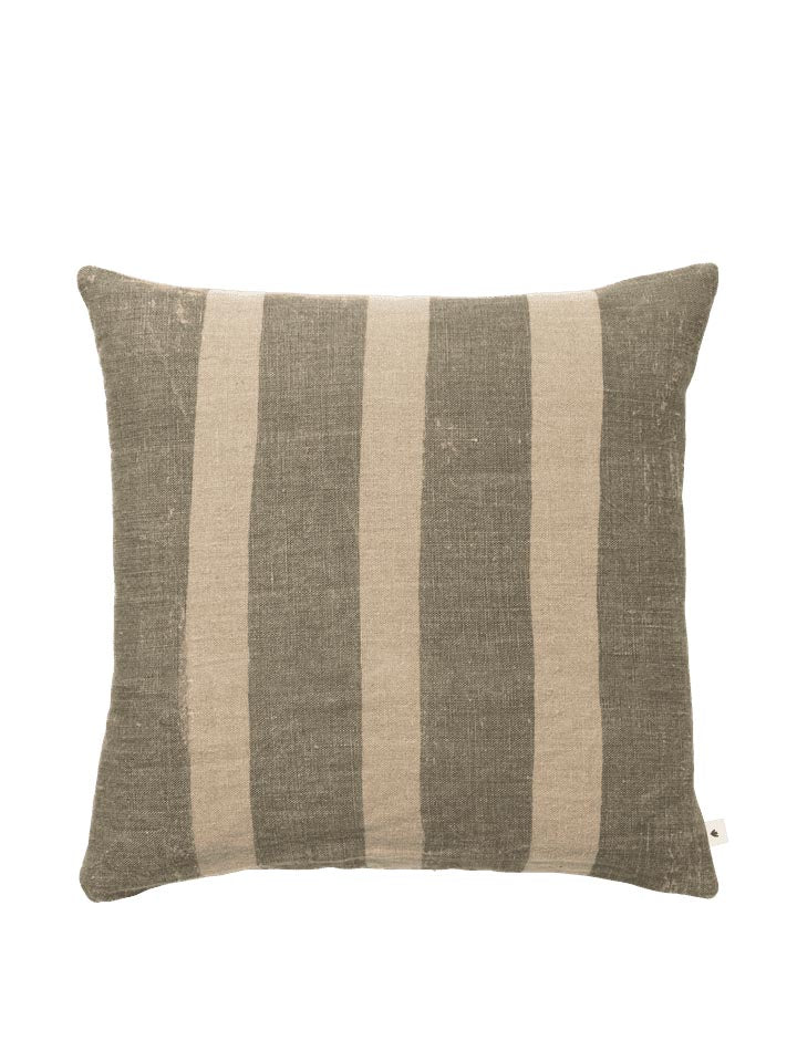 Oleo Kissenbezug in Teegrau/Natur präsentiert im Onlineshop von KAQTU Design AG. Deko Kissenbezug ist von Ferm Living