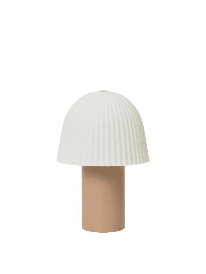 Frill Tragbare Lampe in Rose/Weiss präsentiert im Onlineshop von KAQTU Design AG. Tischleuchte ist von Ferm Living