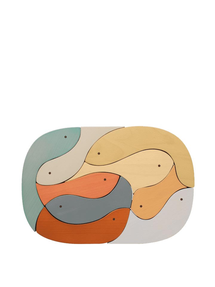Shoal Puzzle in Multi präsentiert im Onlineshop von KAQTU Design AG. Spielzeug ist von Ferm Living