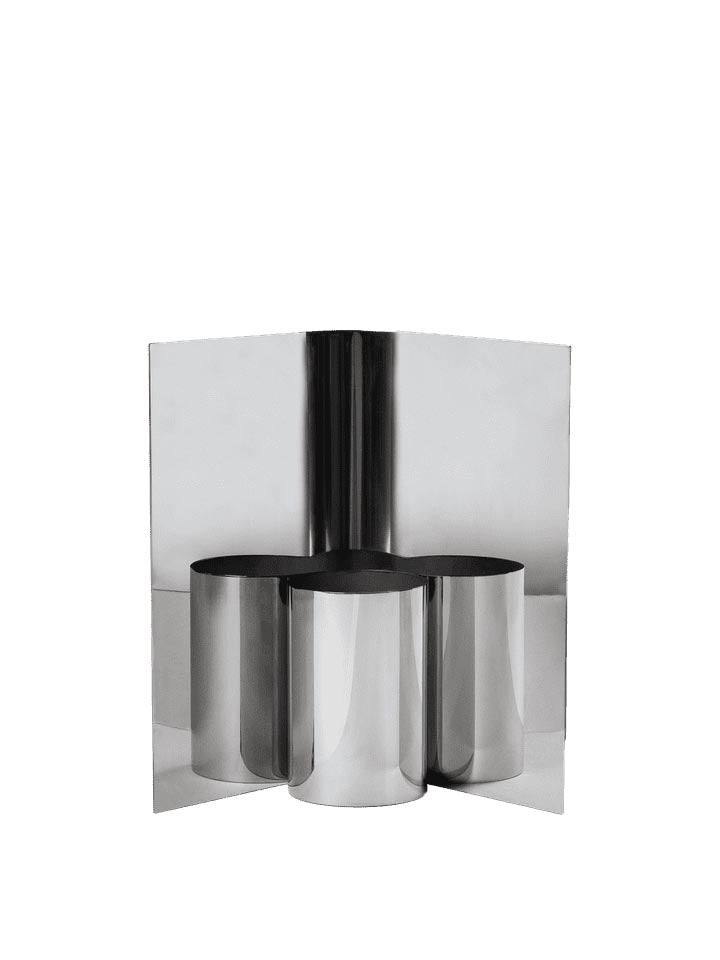 Eddy Vase in Spiegelpoliert präsentiert im Onlineshop von KAQTU Design AG. Vase ist von Ferm Living