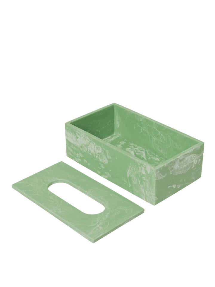 Verleihen Sie Ihrem Badezimmer mit der Mist Taschentuchbox von Ferm Living einen Hauch von Eleganz. Hochwertiges Design trifft auf Funktionalität.