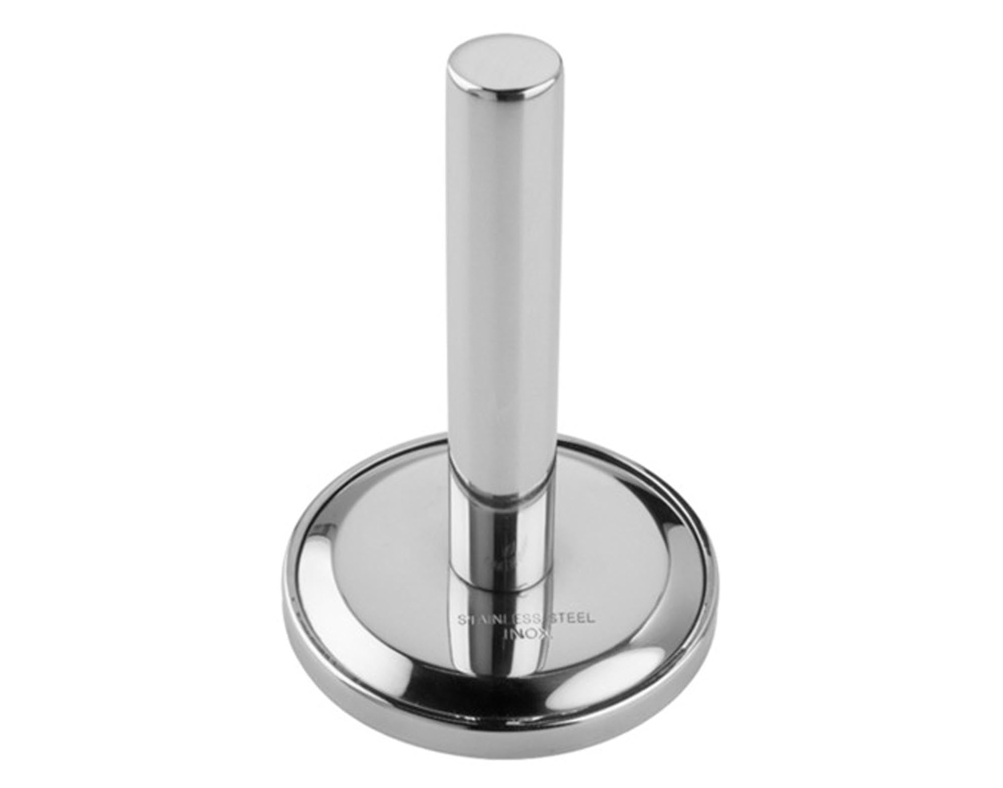 Robuster Inox-Fleischklopfer ø 9 cm von EVA COLLECTION: Ergonomisch, hygienisch, ideal für zartes Fleisch.