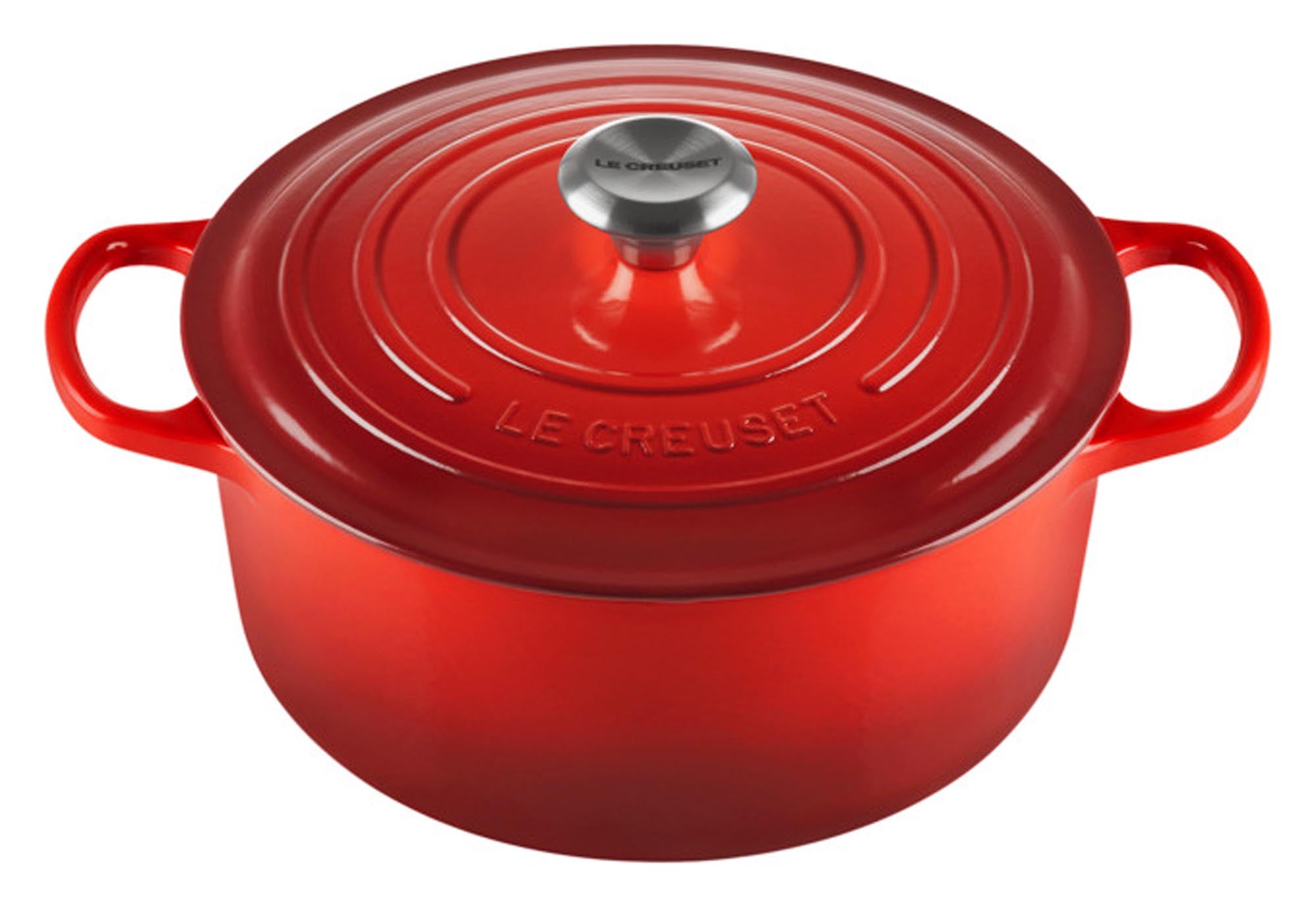 LE CREUSET Bräter Signature 26 cm: Emailliertes Gusseisen für perfekte Wärmeverteilung. Ideal für köstliche Familiengerichte und stilvolle Küche.