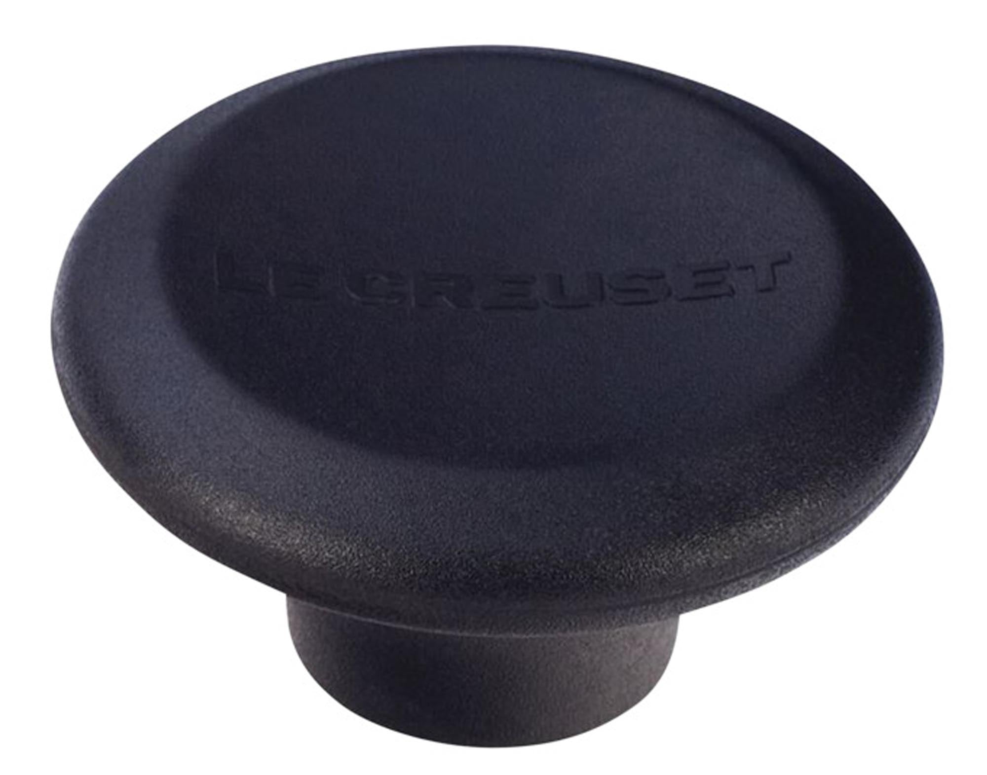 Entdecken Sie den hitzebeständigen LE CREUSET Deckelknopf schwarz (ø 57 mm) – ideal für gusseiserne Töpfe, ergonomisch, stilvoll und pflegeleicht.