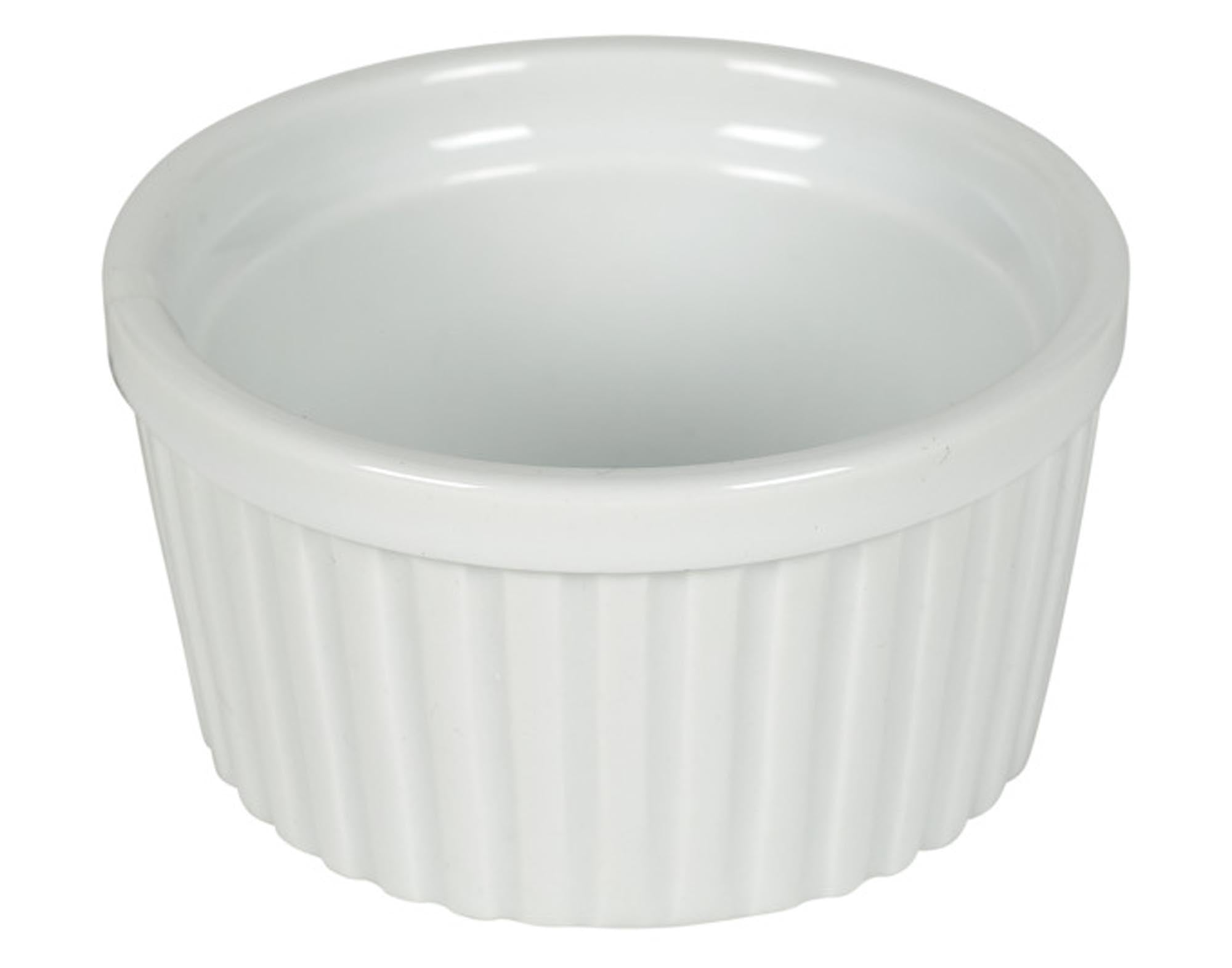 Entdecken Sie das STRONGHOLD Ramequin Porzellan weiß (ø 9 cm) – ideal für Quiches, Soufflés und Desserts. Hochwertig, spülmaschinenfest und elegant!