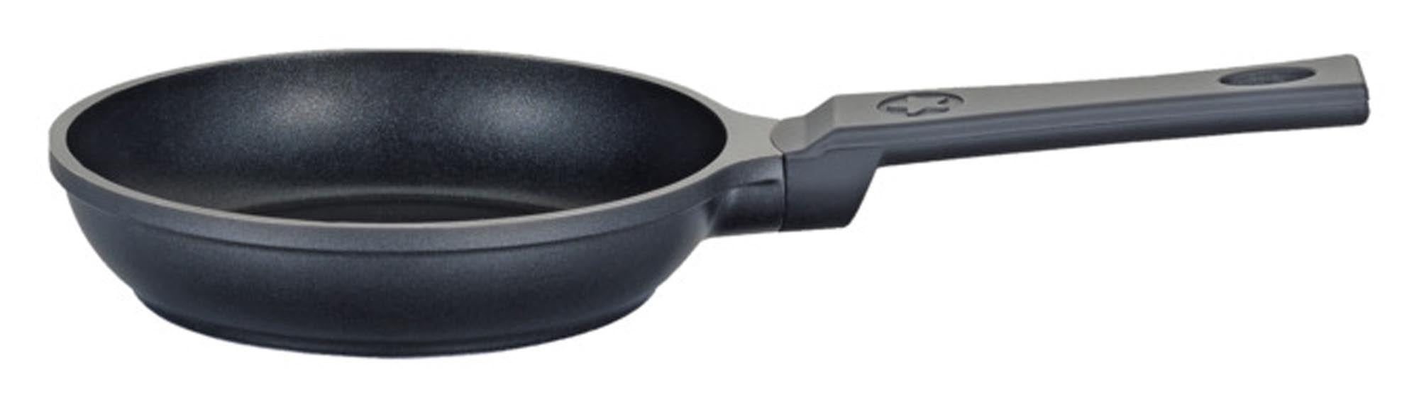 Entdecken Sie die SPRING Bratpfanne Vulcano Mini schwarz (ø 16 cm) – ideal für kleine Portionen, mit Antihaftbeschichtung und ergonomischem Griff.