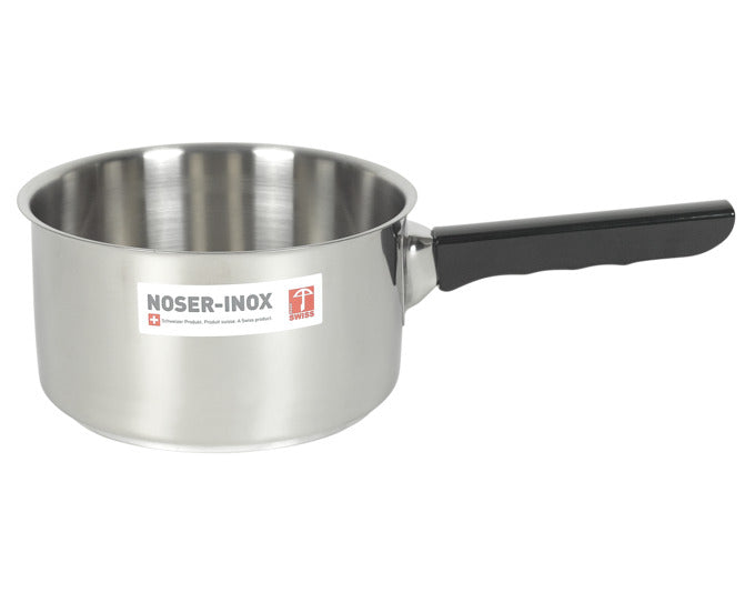 NOSER Stielkasserolle schwarz Inox 4.5 Liter ø 22 cm in präsentiert im Onlineshop von KAQTU Design AG. Topf ist von NOSER-INOX