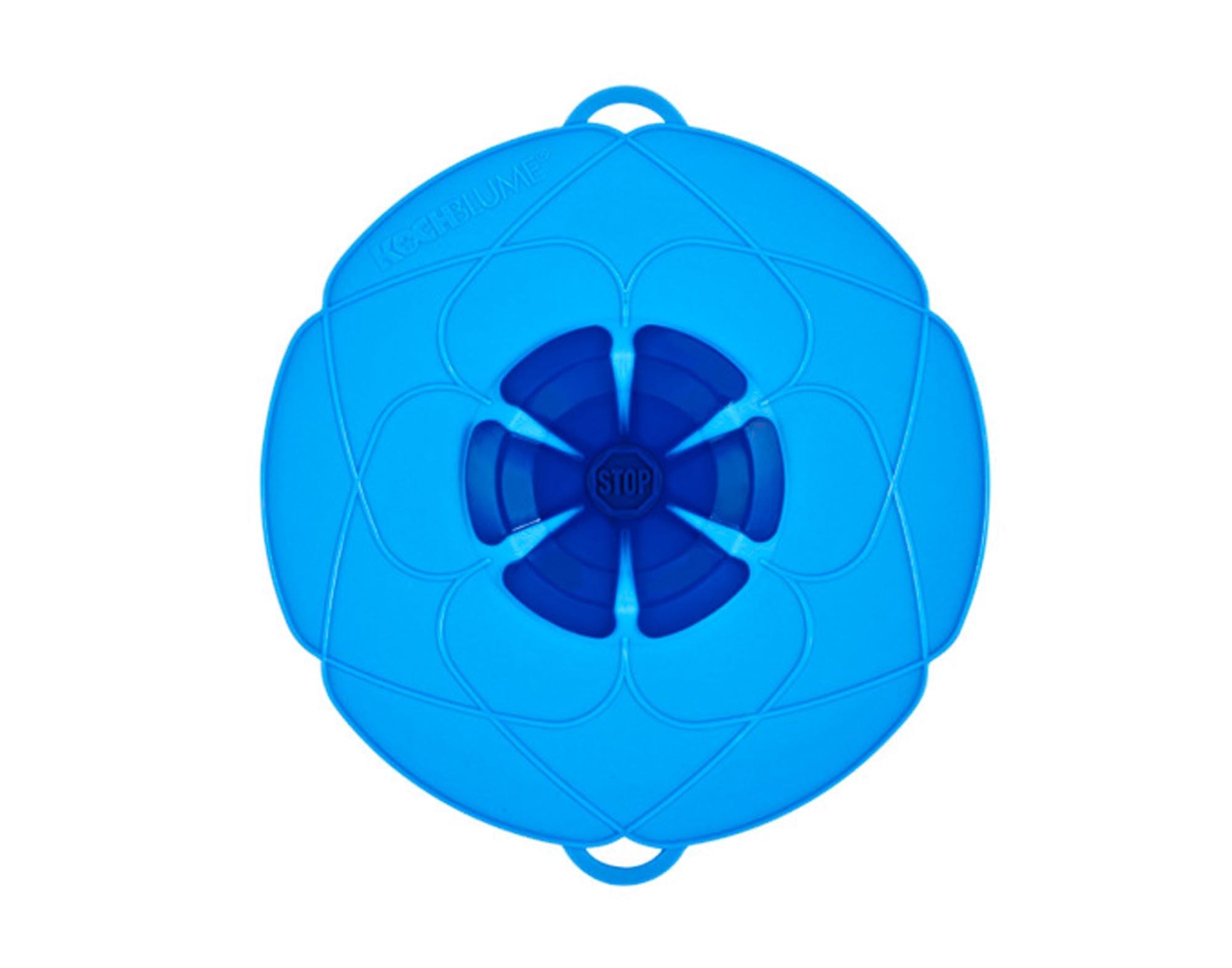 Kochblume ø 29 cm in Blau von KOCHBLUME: Hochwertiger Edelstahl, antihaftbeschichtet, ideal für Pasta, Suppen und Eintöpfe. Ergonomisches Design, pflegeleicht und stilvoll – ein Must-Have für jede Küche!