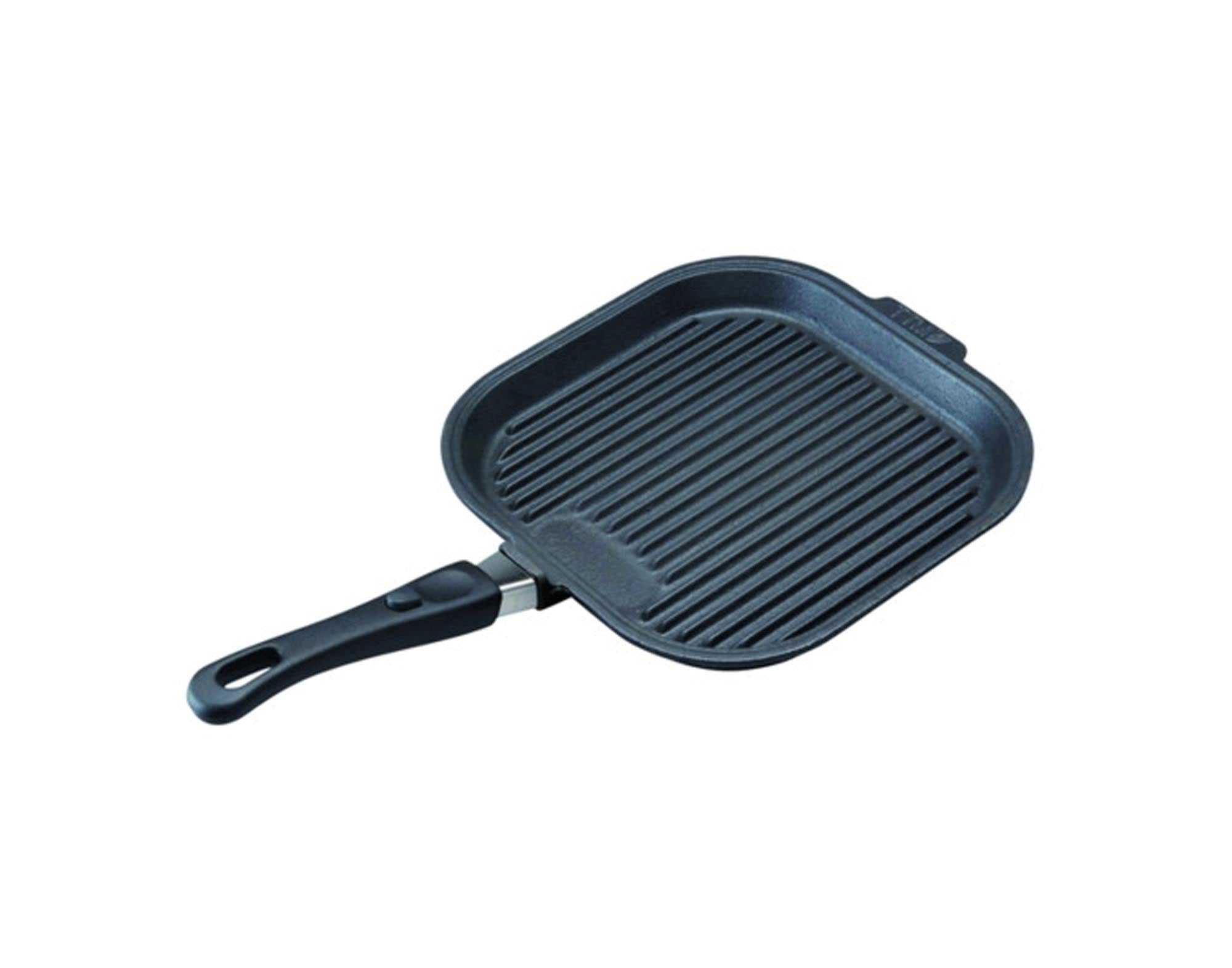 Entdecken Sie die TTM Grillpfanne Super ohne Deckel (26x26 cm) – ideal für Grillliebhaber! Robustes Gusseisen, Antihaftbeschichtung, vielseitig einsetzbar.