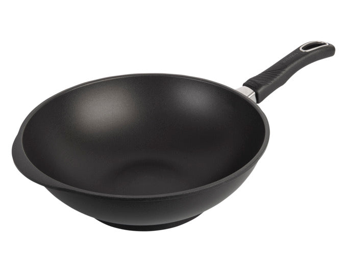 GASTROLUX Wok mit Stiel Biotan ø 30 cm in  präsentiert im Onlineshop von KAQTU Design AG. Topf ist von GASTROLUX