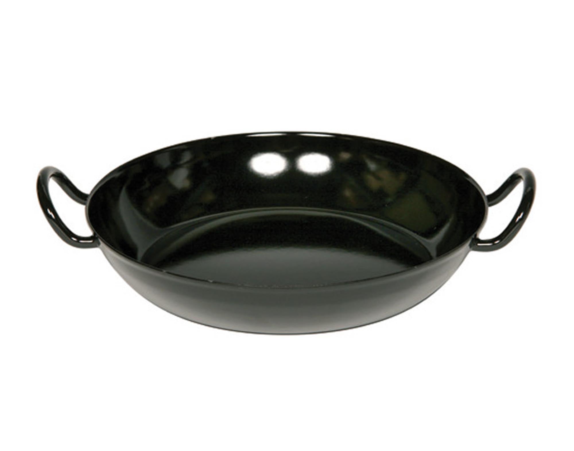 Entdecken Sie die RIESS Schlemmerpfanne ø 16 cm in elegantem Schwarz. Ideal für kleine Gerichte, langlebig, pflegeleicht und für alle Herdarten geeignet.