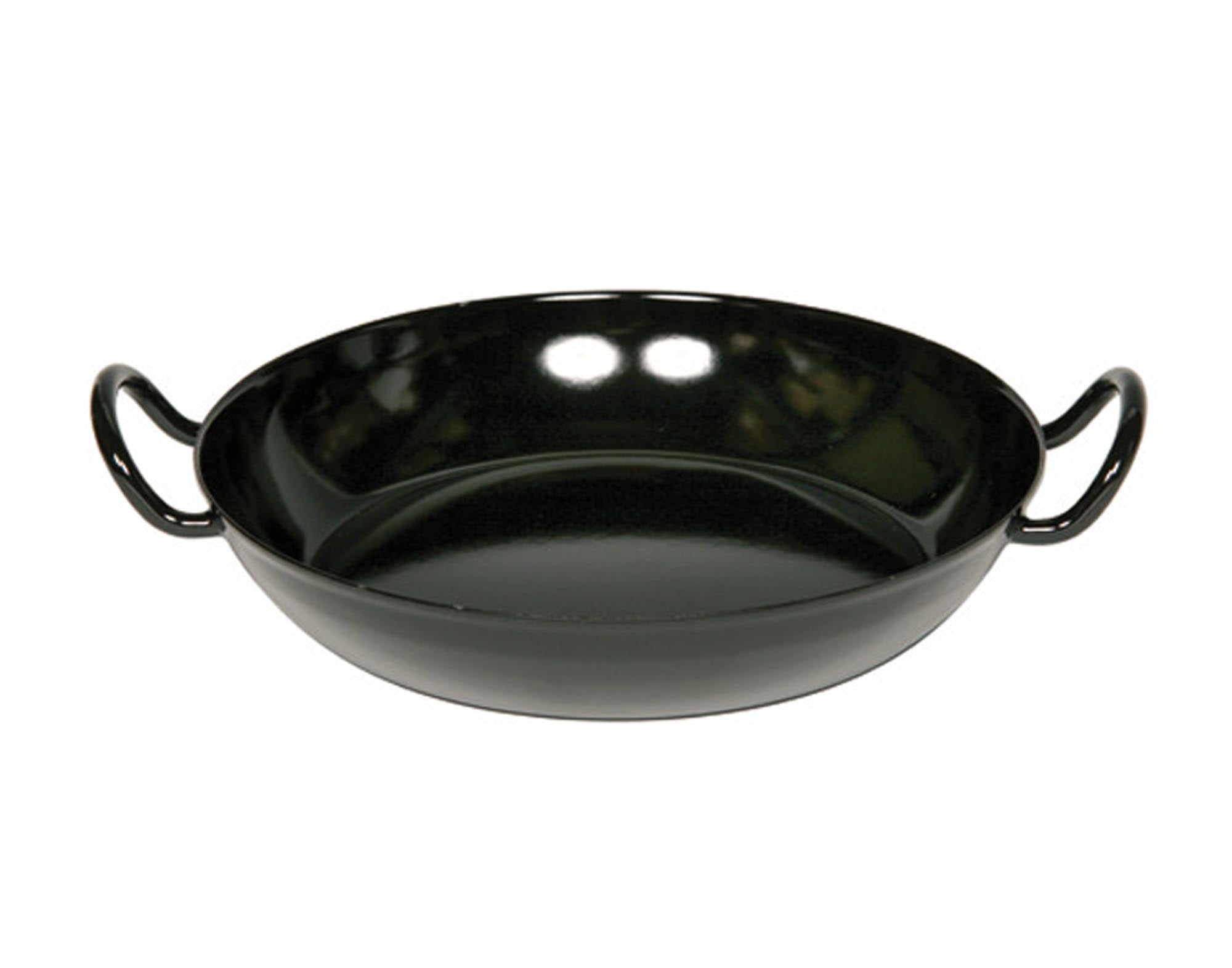 Entdecken Sie die RIESS Schlemmerpfanne ø 24 cm in elegantem Schwarz. Ideal für gleichmäßiges Braten, kratzfest und für alle Herdarten geeignet.