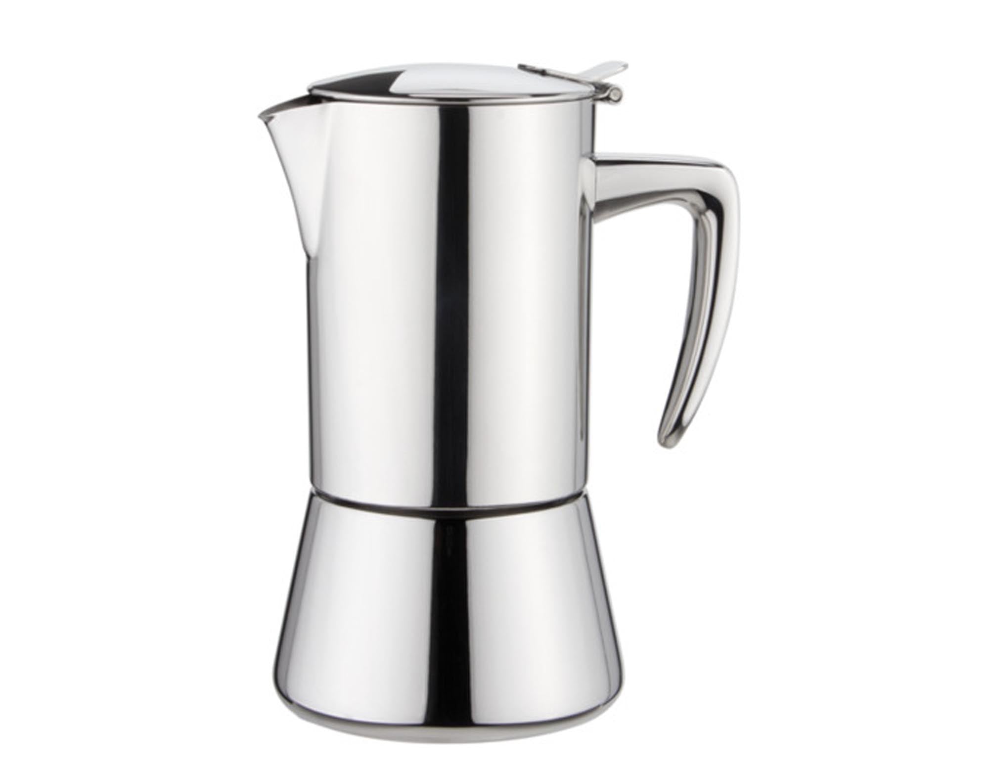 Entdecken Sie den FOREVER Kaffeezubereiter Miss Diamond Inox für 6 Tassen. Hochwertiger Edelstahl, elegantes Design und individuelle Brühkontrolle für perfekten Kaffeegenuss.