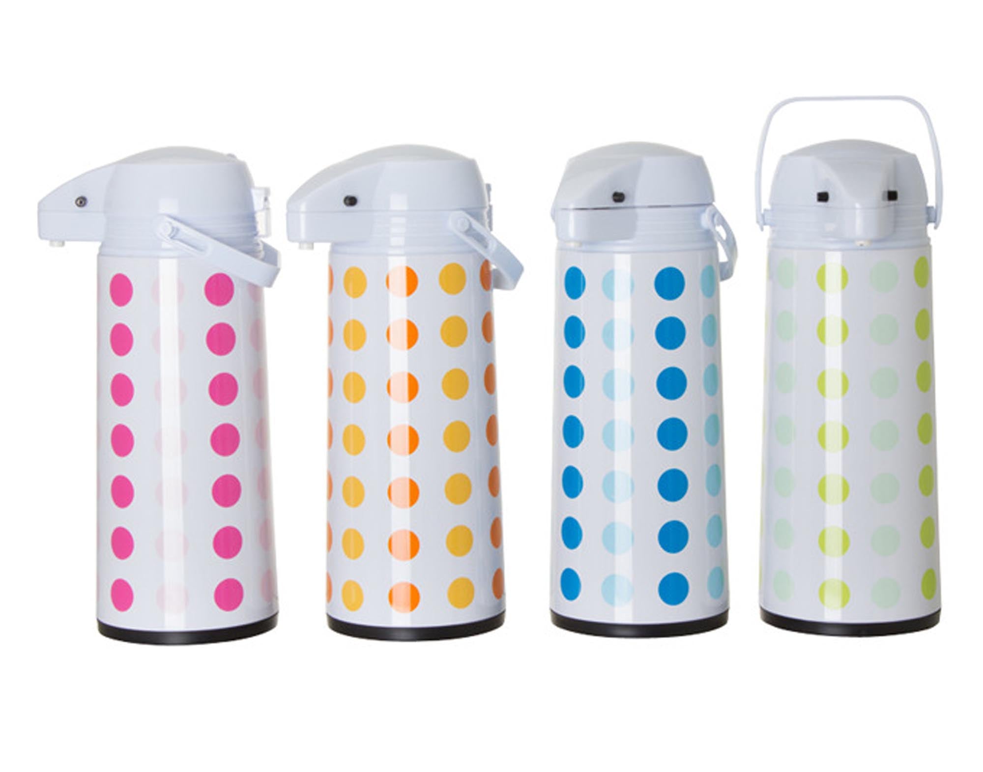 Entdecken Sie den stilvollen EVA Pumpenkrug Punkte 1.9 l – BPA-frei, leicht zu reinigen und ideal für Limonade, Eistee und Cocktails.