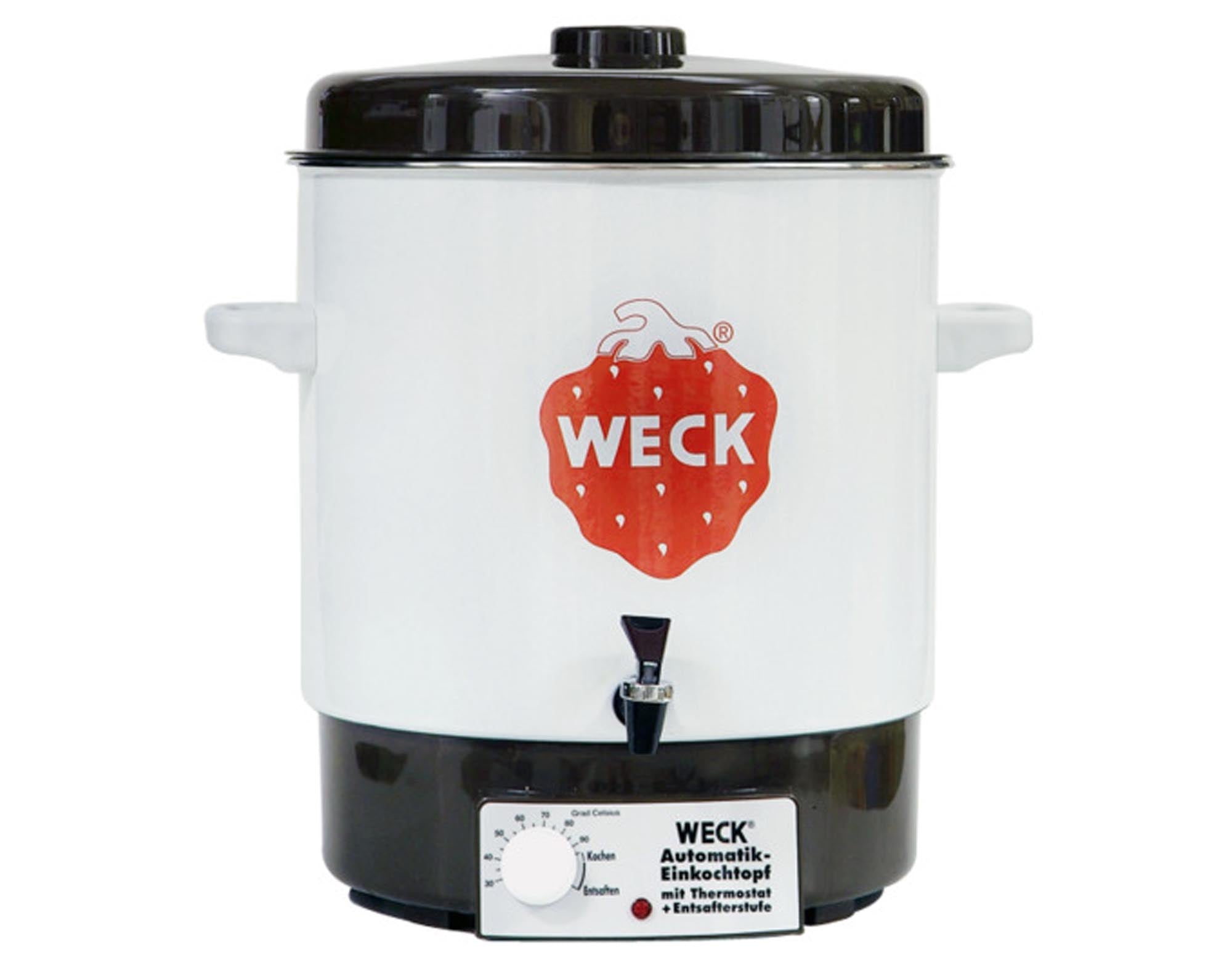 WECK Sterilisiertopf Halbautomatik mit Hahn Email 29 l in präsentiert im Onlineshop von KAQTU Design AG. Topf ist von WECK