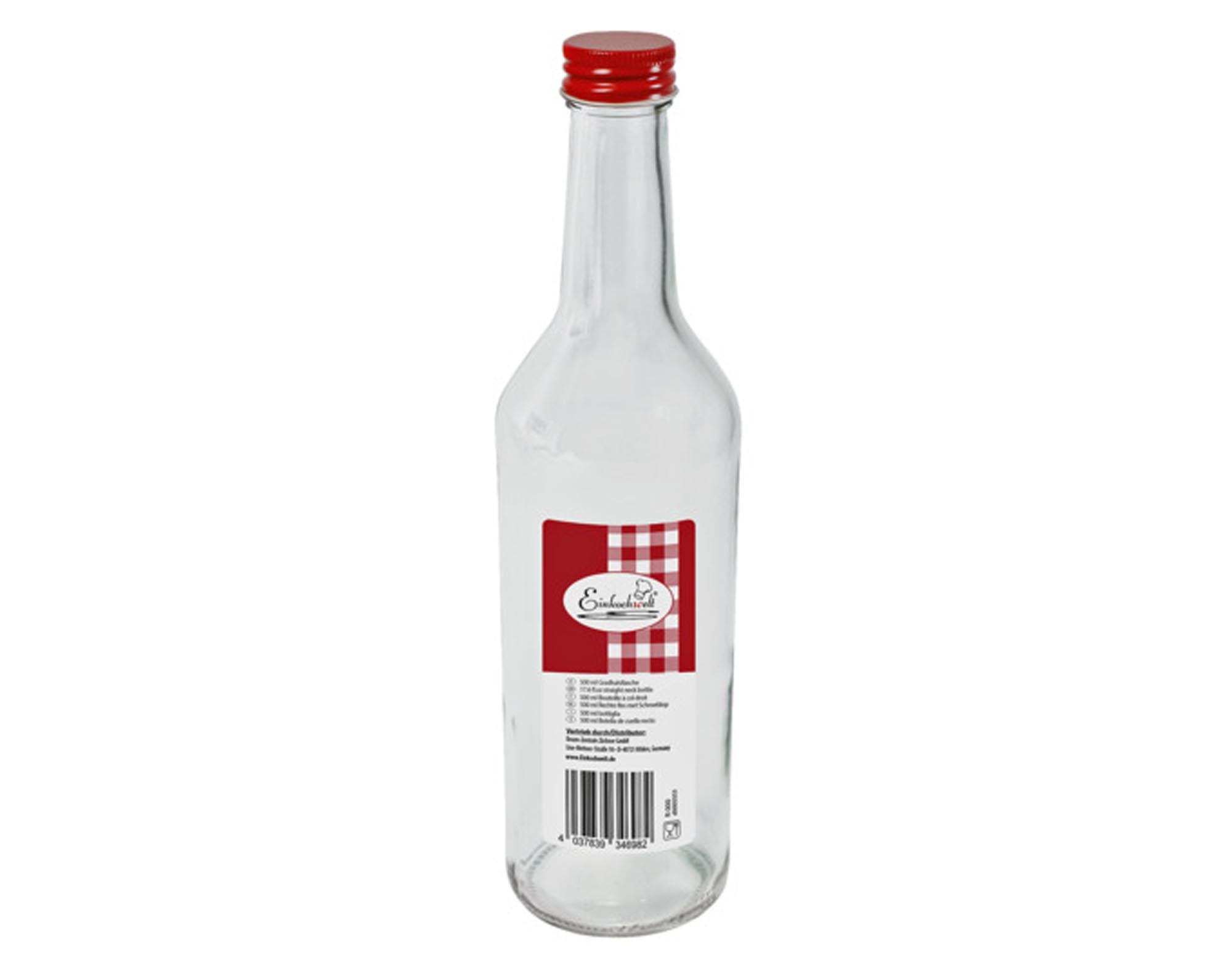 Stilvolle 700 ml Glasflasche von EINKOCHWELT: Praktisch, umweltfreundlich, luftdicht, spülmaschinenfest. Ideal für Getränke.