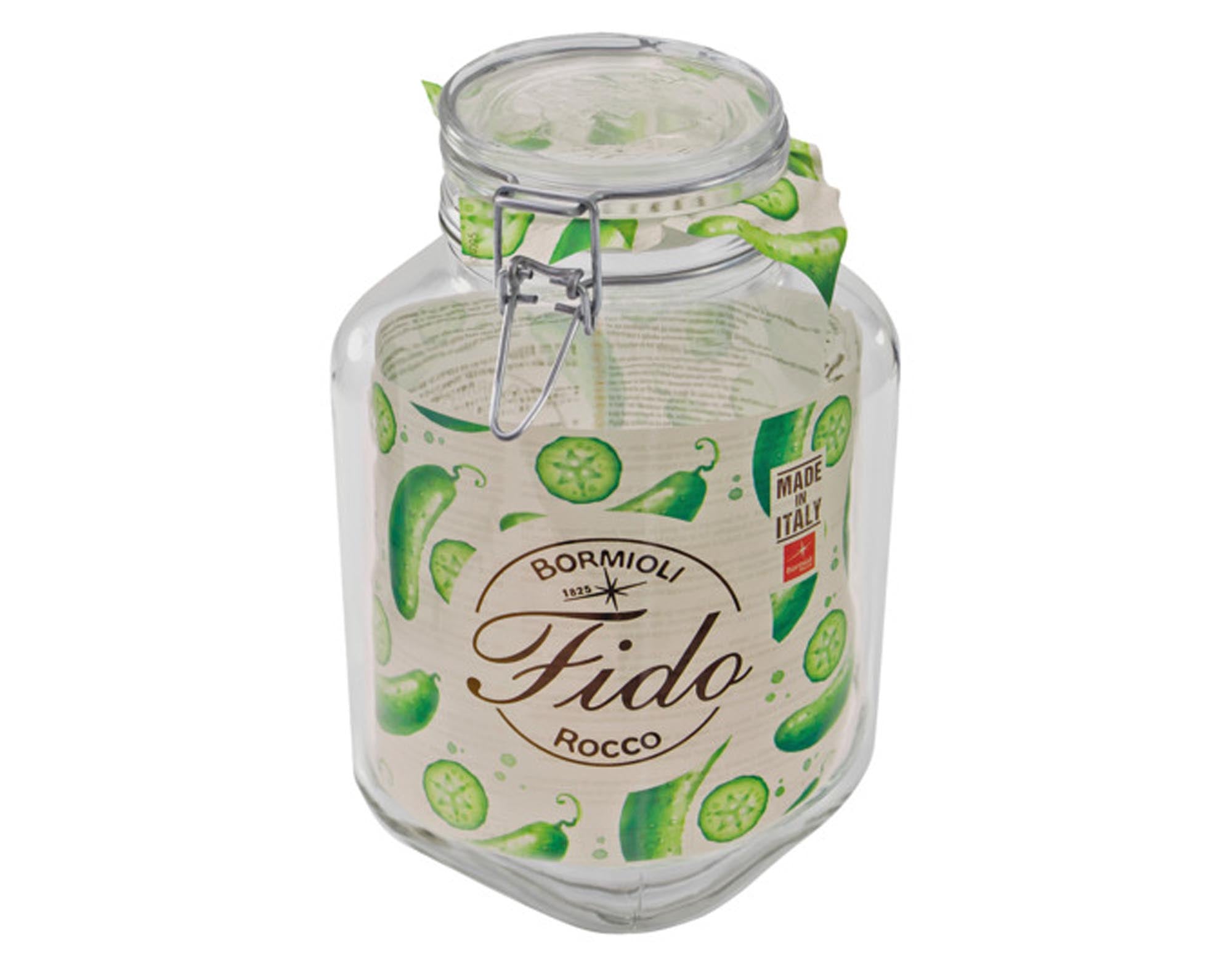 Das Fido Konservenglas 750 ml: robustes Glas, luftdichter Bügelverschluss, ideal für Einkochen und stilvolle Aufbewahrung.