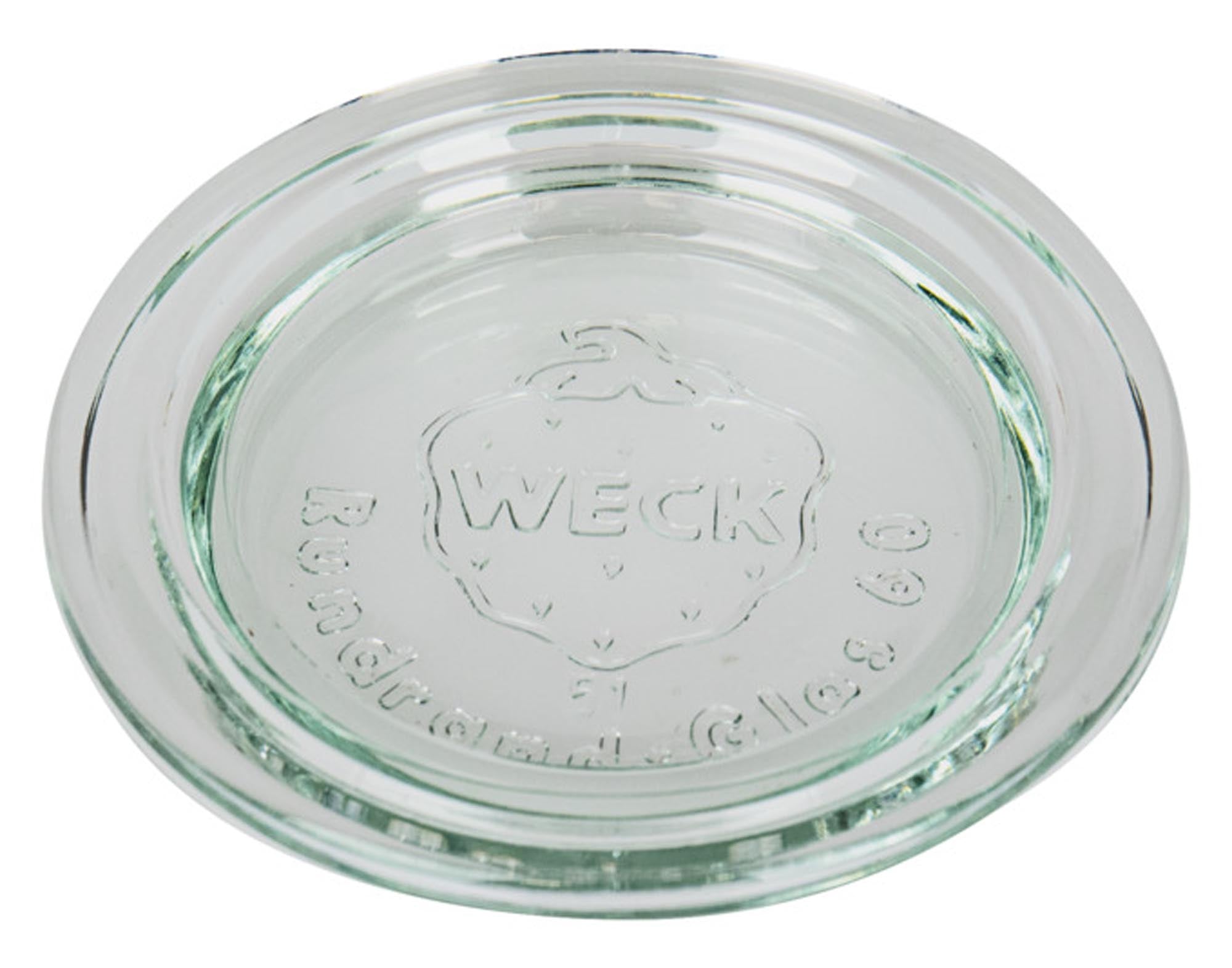 Der WECK Glasdeckel ø 60 mm ist ideal zum Einmachen und Konservieren. Hitzebeständig, geschmacksneutral und spülmaschinenfest – für frische Köstlichkeiten!