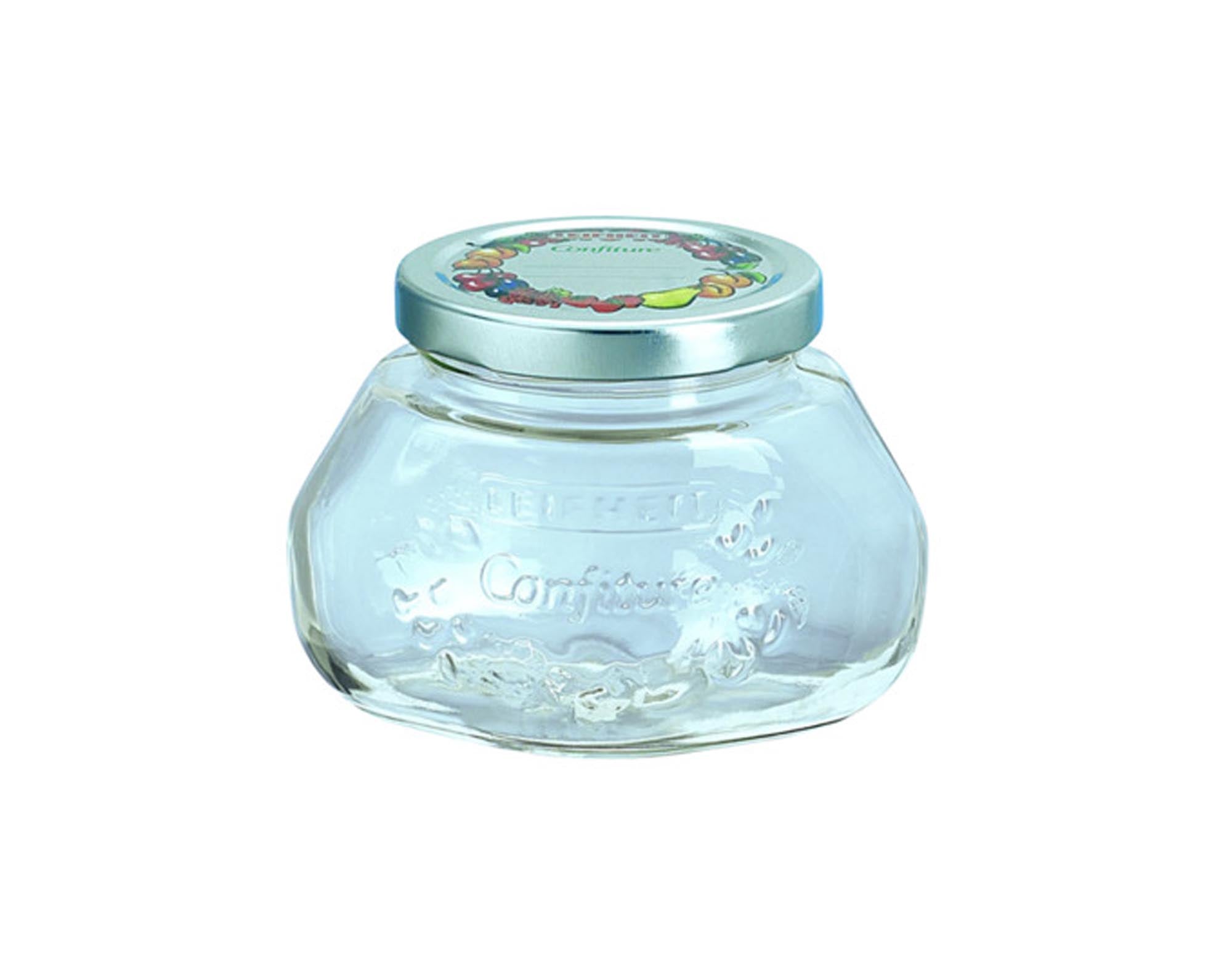 LEIFHEIT Konfitürenglas 0.25 l: Bruchsicher, luftdicht, ideal für Marmelade und Gelees. Zeitloses Design, spülmaschinenfest, perfekt für Ihre Küche.