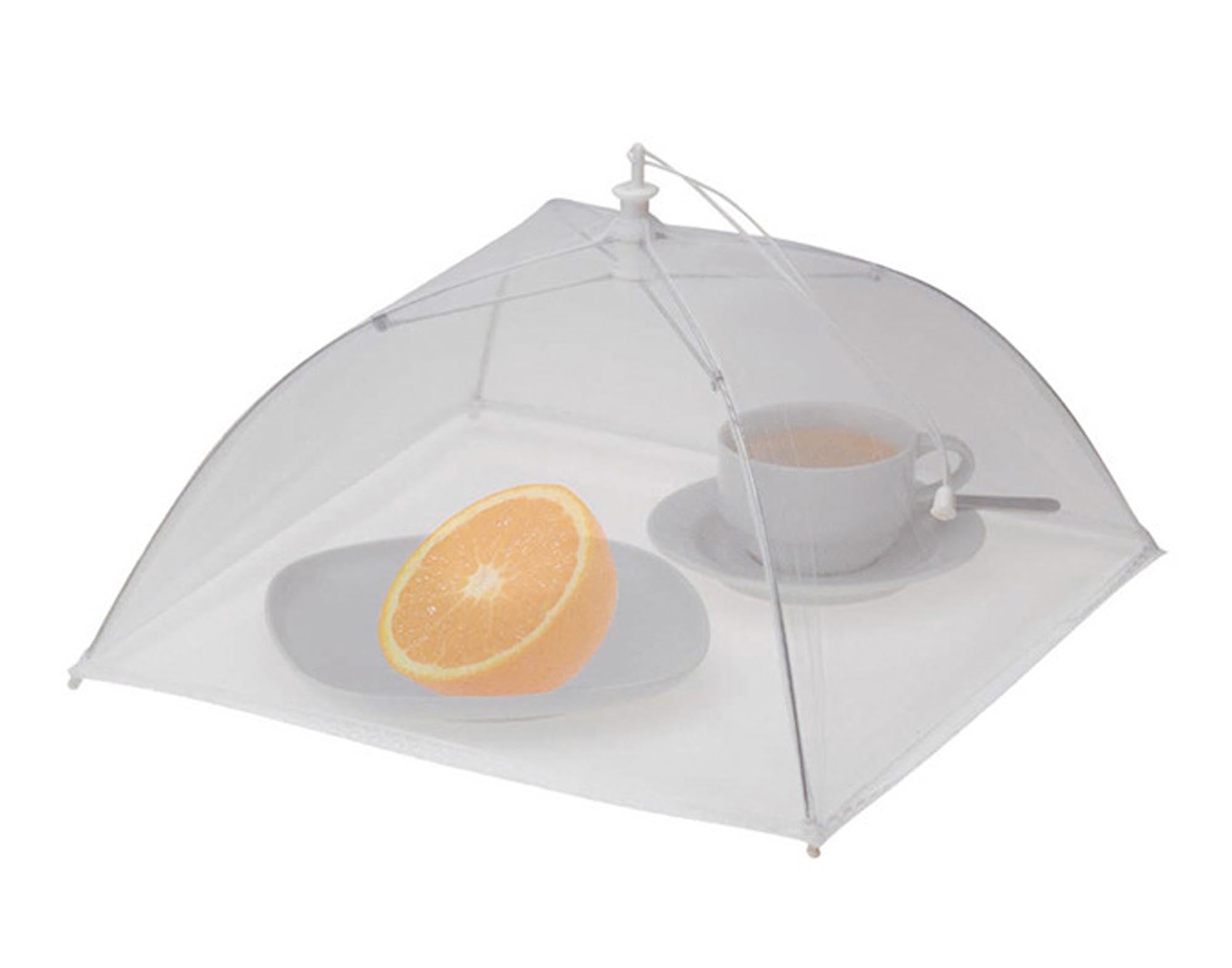 Elegante weisse Fliegenhaube 30x30 cm von EVA COLLECTION: Schutz vor Insekten, atmungsaktiv, pflegeleicht, ideal für Pferde.