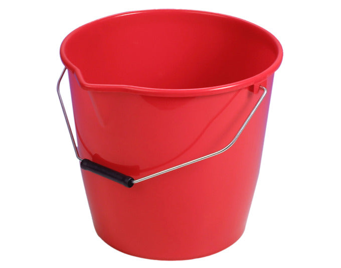EBNAT Eimer rund mit Ausguss rot 12 Liter in präsentiert im Onlineshop von KAQTU Design AG. Haushaltshilfen ist von EBNAT