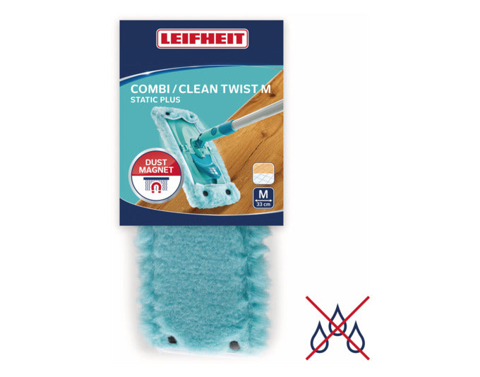 Entdecken Sie den LEIFHEIT Ersatzbezug Clean Twist M Combi M static plus – für eine mühelose und gründliche Bodenreinigung in Ihrem Zuhause.