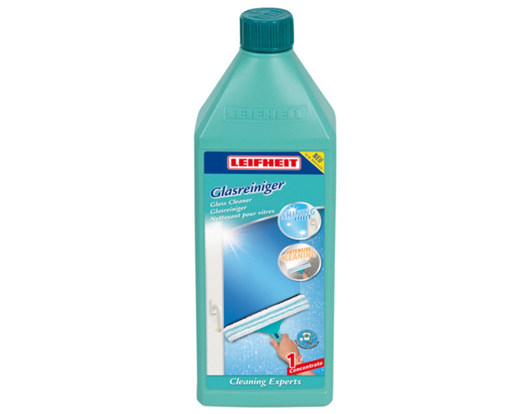 Entdecken Sie den LEIFHEIT Glasreiniger 1 l für streifenfreie Sauberkeit auf Glas, Spiegeln und Fenstern. Effektive Reinigung mit Schutzfilm!