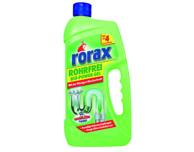 RORAX Abflussreiniger Bio Power Gel 1 l in präsentiert im Onlineshop von KAQTU Design AG. Reinigungsmittel ist von RORAX