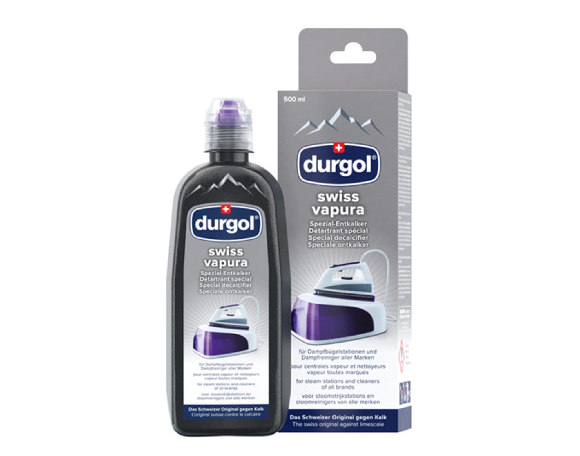 DURGOL Entkalker Swiss Vapura 500 ml in präsentiert im Onlineshop von KAQTU Design AG. Reinigungsmittel ist von DURGOL