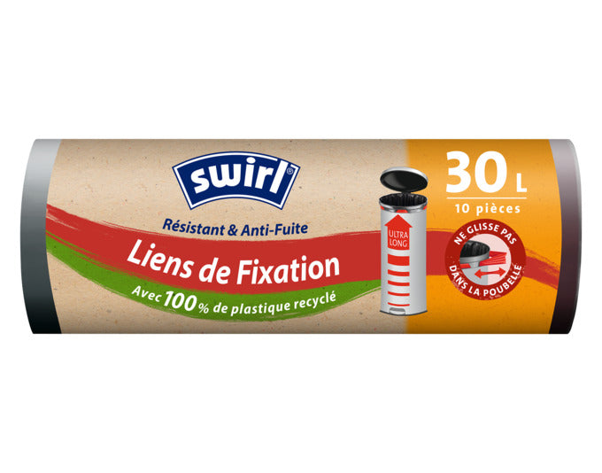 SWIRL Abfallsäcke Elastik Band 30 l extra lang in präsentiert im Onlineshop von KAQTU Design AG. Reinigung & Wäsche ist von SWIRL