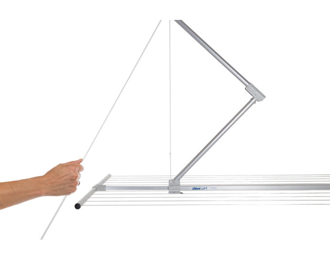 Entdecken Sie den STEWI Deckentrockner Lift – platzsparend, praktisch und ideal für effizientes Wäschetrocknen in Ihrem Zuhause.