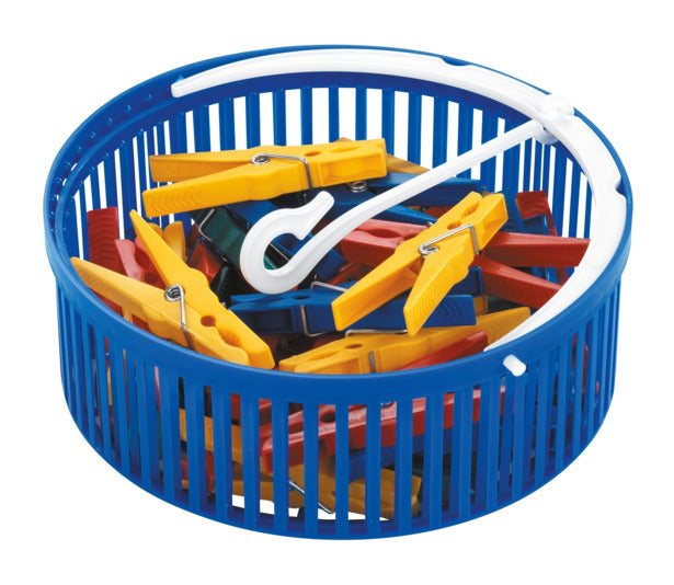 WENKO Wäscheklammerkorb mit 30 Stück in präsentiert im Onlineshop von KAQTU Design AG. Haushaltshilfen ist von WENKO