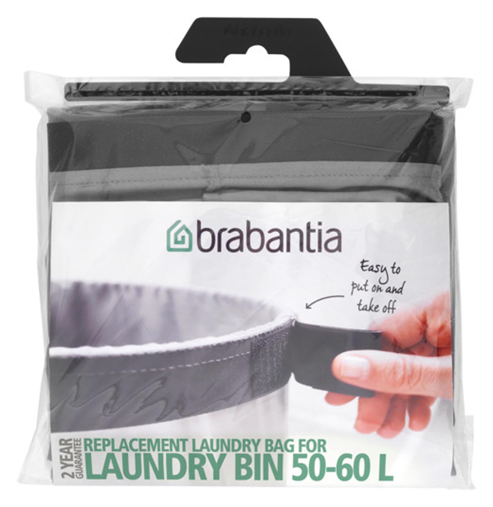 Grosser 60L Wäschesack von BRABANTIA: Ideal für saubere Ordnung.