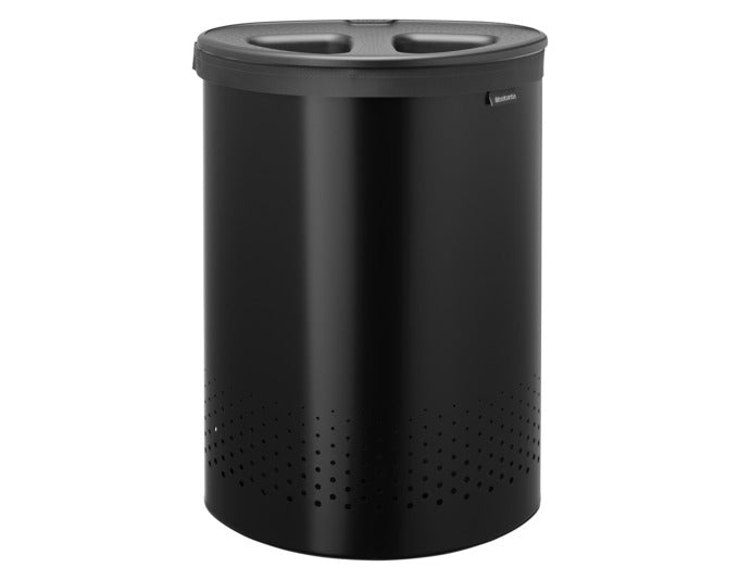 BRABANTIA Wäschebox mit Deckel Selector matt black 55 l in präsentiert im Onlineshop von KAQTU Design AG. Wäschekorb ist von BRABANTIA