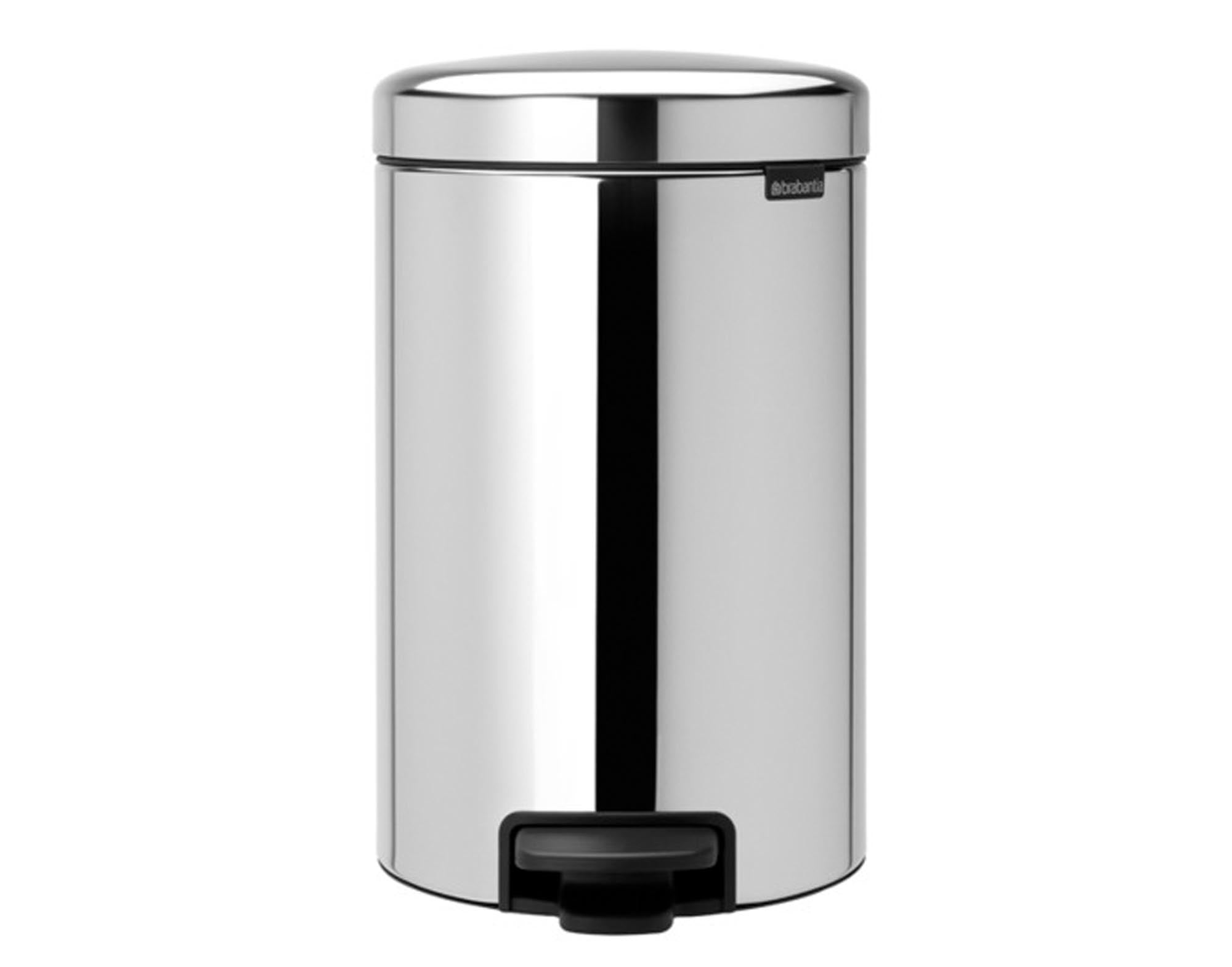 BRABANTIA Treteimer NewIcon brilliant steel 12 l in Brilliant Steel präsentiert im Onlineshop von KAQTU Design AG. Mülleimer ist von BRABANTIA
