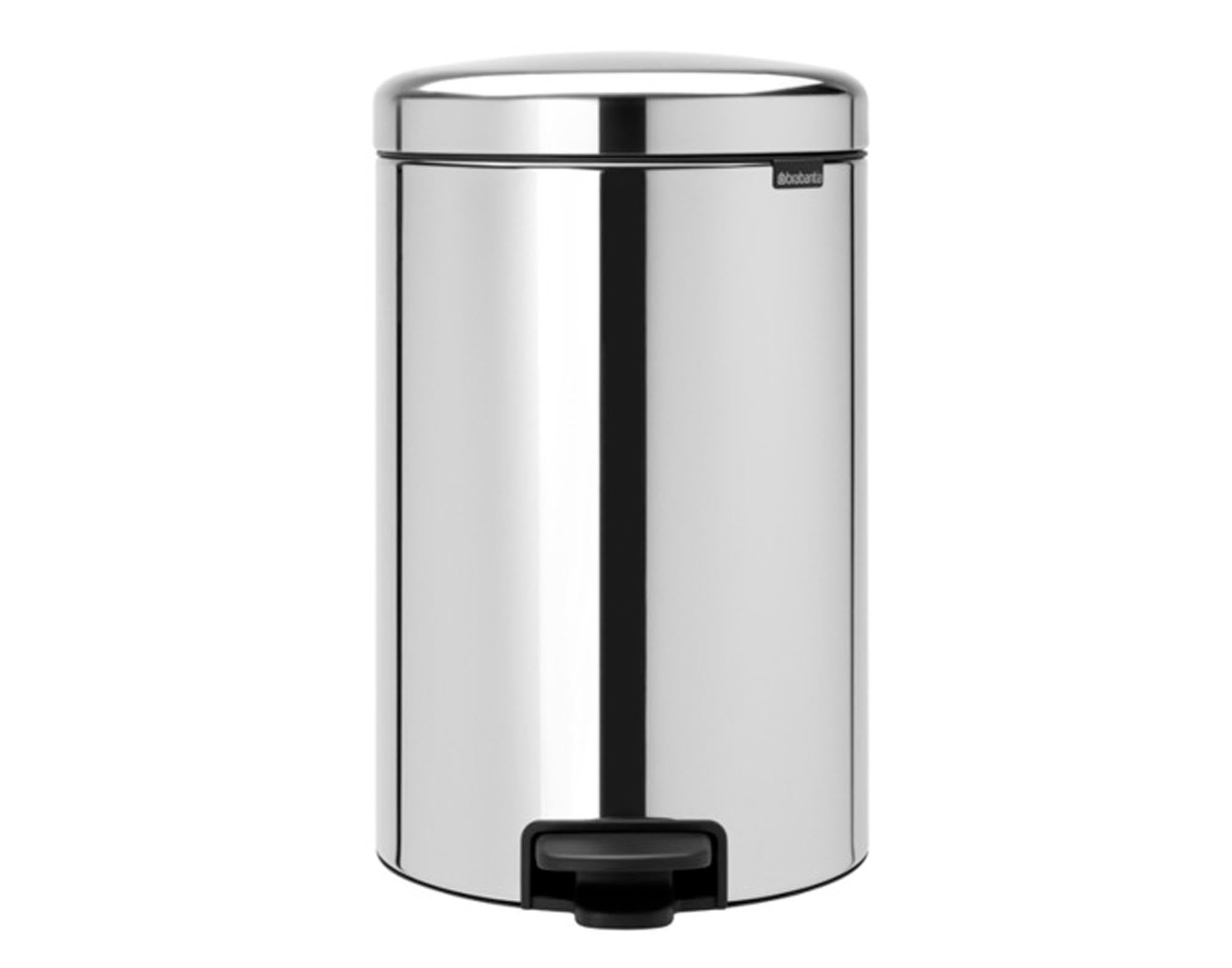 BRABANTIA Treteimer NewIcon brilliant steel 20 l in Brilliant Steel präsentiert im Onlineshop von KAQTU Design AG. Mülleimer ist von BRABANTIA