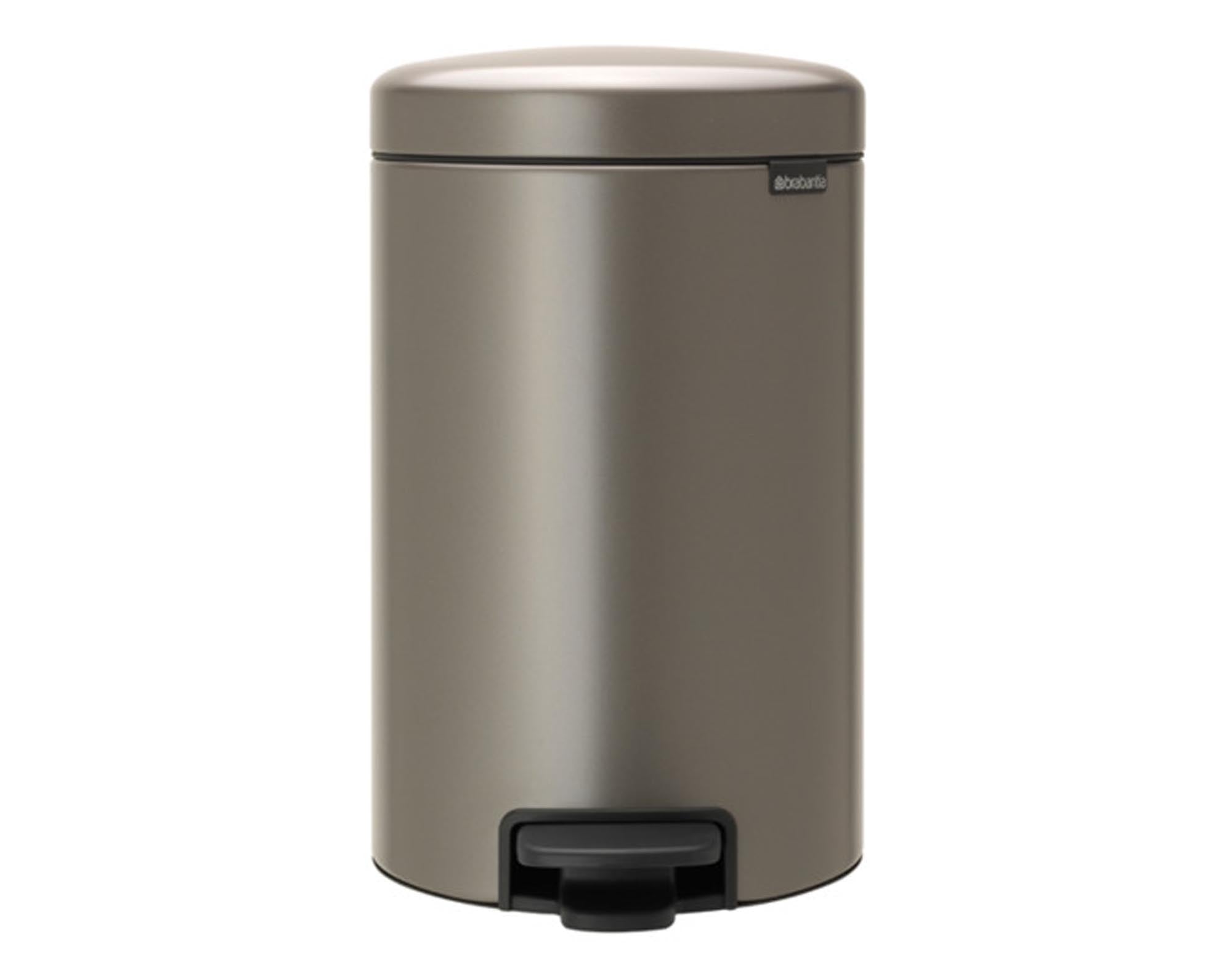 BRABANTIA Treteimer NewIcon platinum 12 l in Platinum präsentiert im Onlineshop von KAQTU Design AG. Mülleimer ist von BRABANTIA