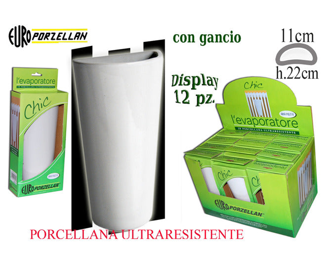 EURO PORZELLAN Flachverdunster Chic Porzellan 22x11 cm in präsentiert im Onlineshop von KAQTU Design AG. Haushaltshilfen ist von E + h