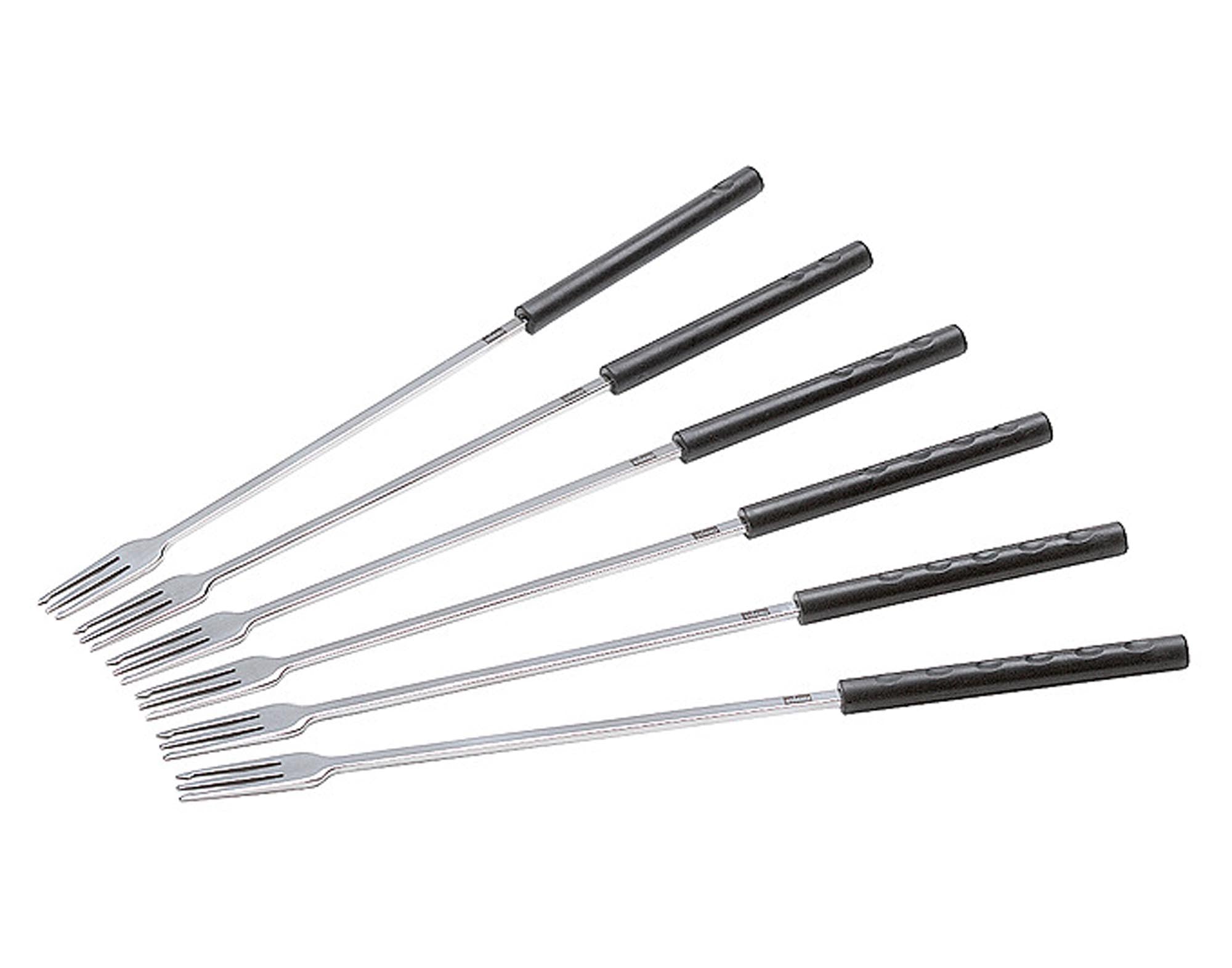 Entdecken Sie die STEINLIN Fonduegabeln Edelweiss Inox – 6 hochwertige Edelstahlgabeln für Fondue und Raclette, stilvoll und langlebig.