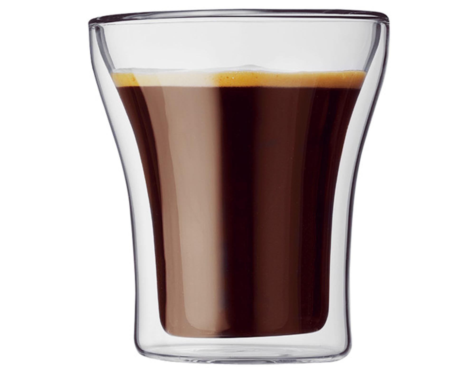 Entdecken Sie die BODUM Assam doppelwandigen Trinkgläser (0.2 l) – ideal für Kaffee, Tee und Kaltgetränke. Hitzebeständig, elegant und spülmaschinenfest!